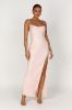 Jade Cowl Neck Backless Maxi Dress - Apricot sold by Meshki