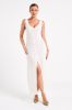 Antonia Buttoned Knit Maxi Dress - White sold by Meshki