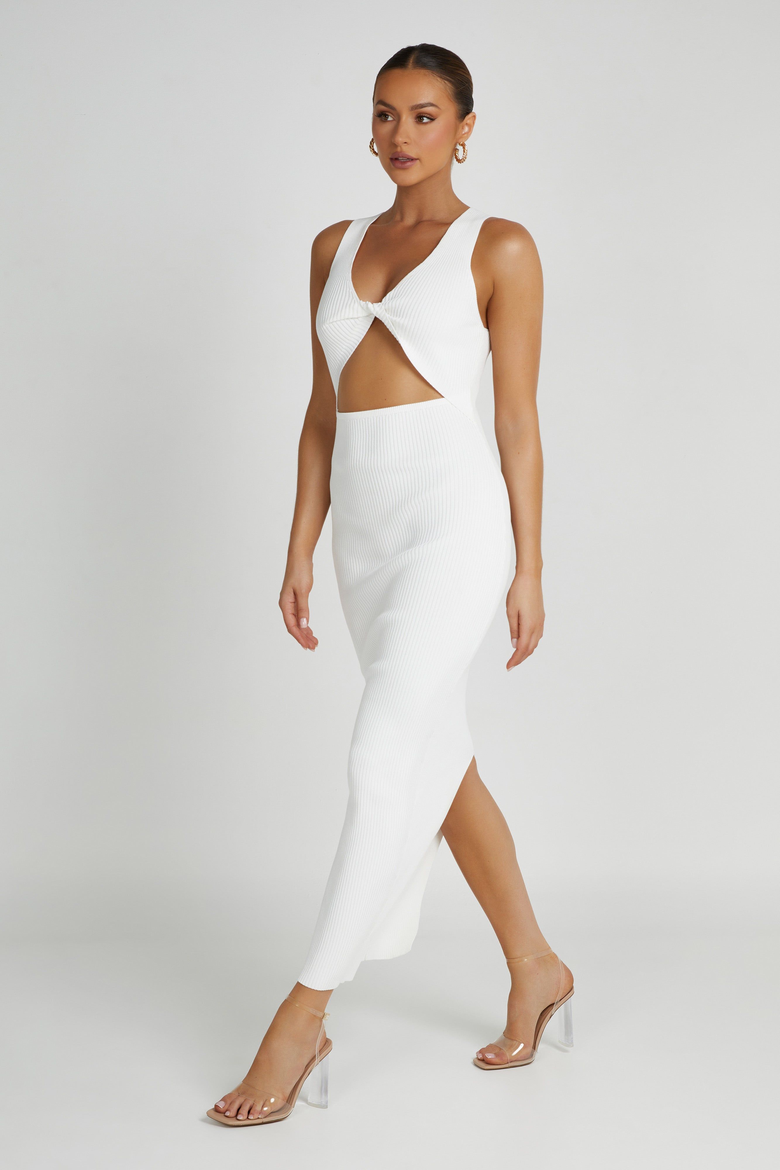 Kaesha Knit Maxi Dress - White sold by Meshki product image thumbnail 4