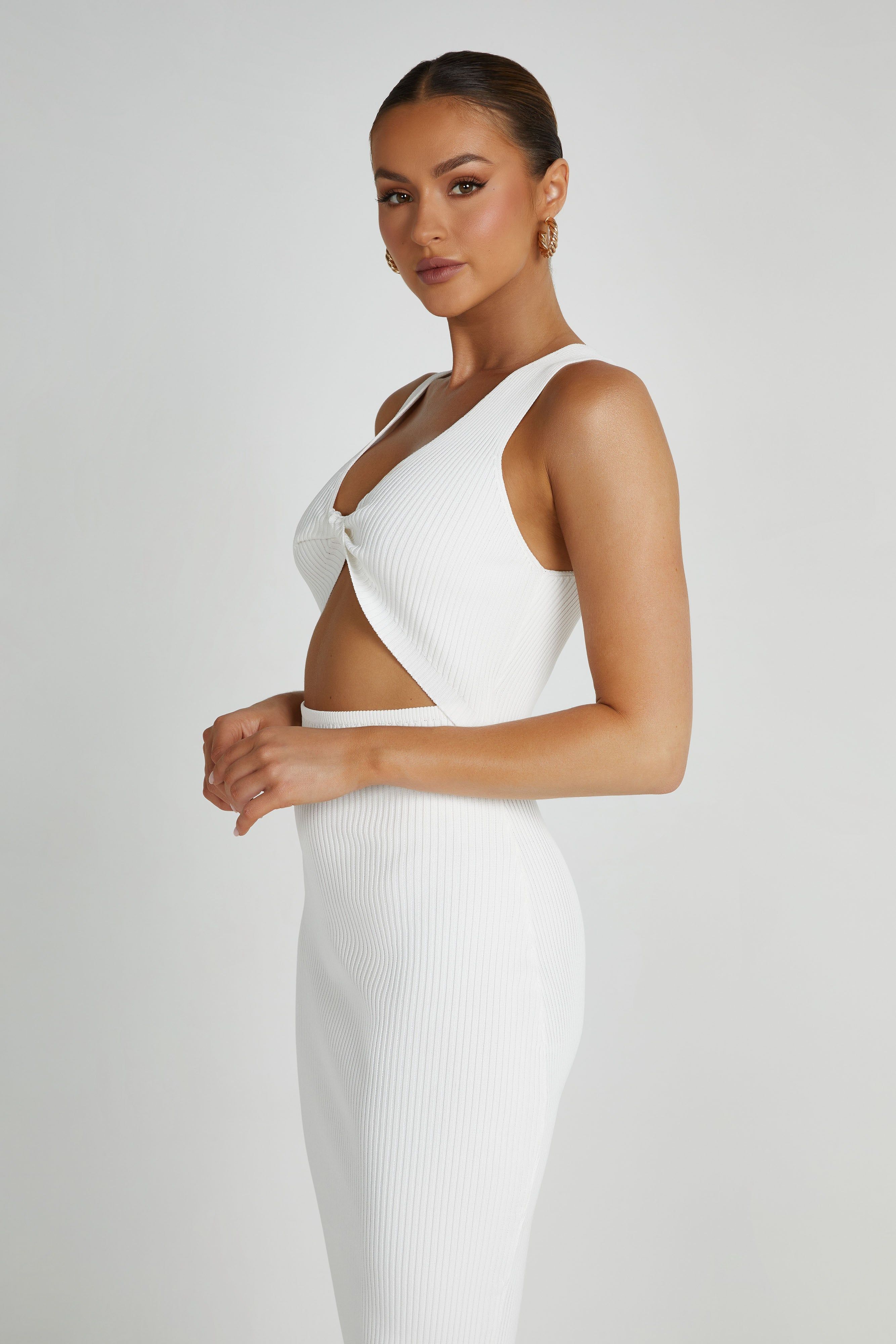 Kaesha Knit Maxi Dress - White sold by Meshki product image thumbnail 5