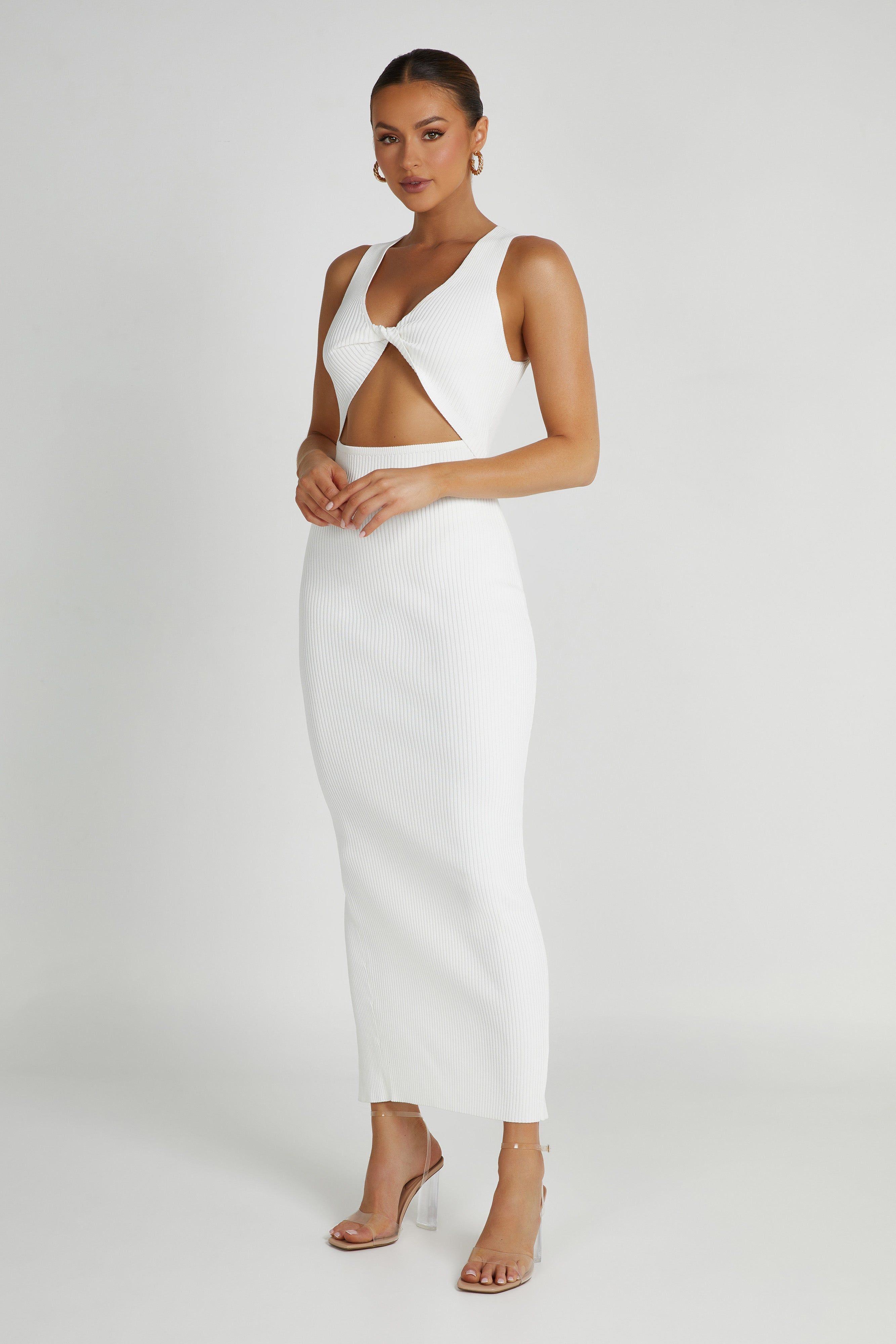 Kaesha Knit Maxi Dress - White sold by Meshki product image thumbnail 3