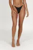Tatum Diamante Waist Recycled Bikini Bottom - Black sold by Meshki