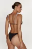 Tatum Diamante Waist Recycled Bikini Bottom - Black sold by Meshki