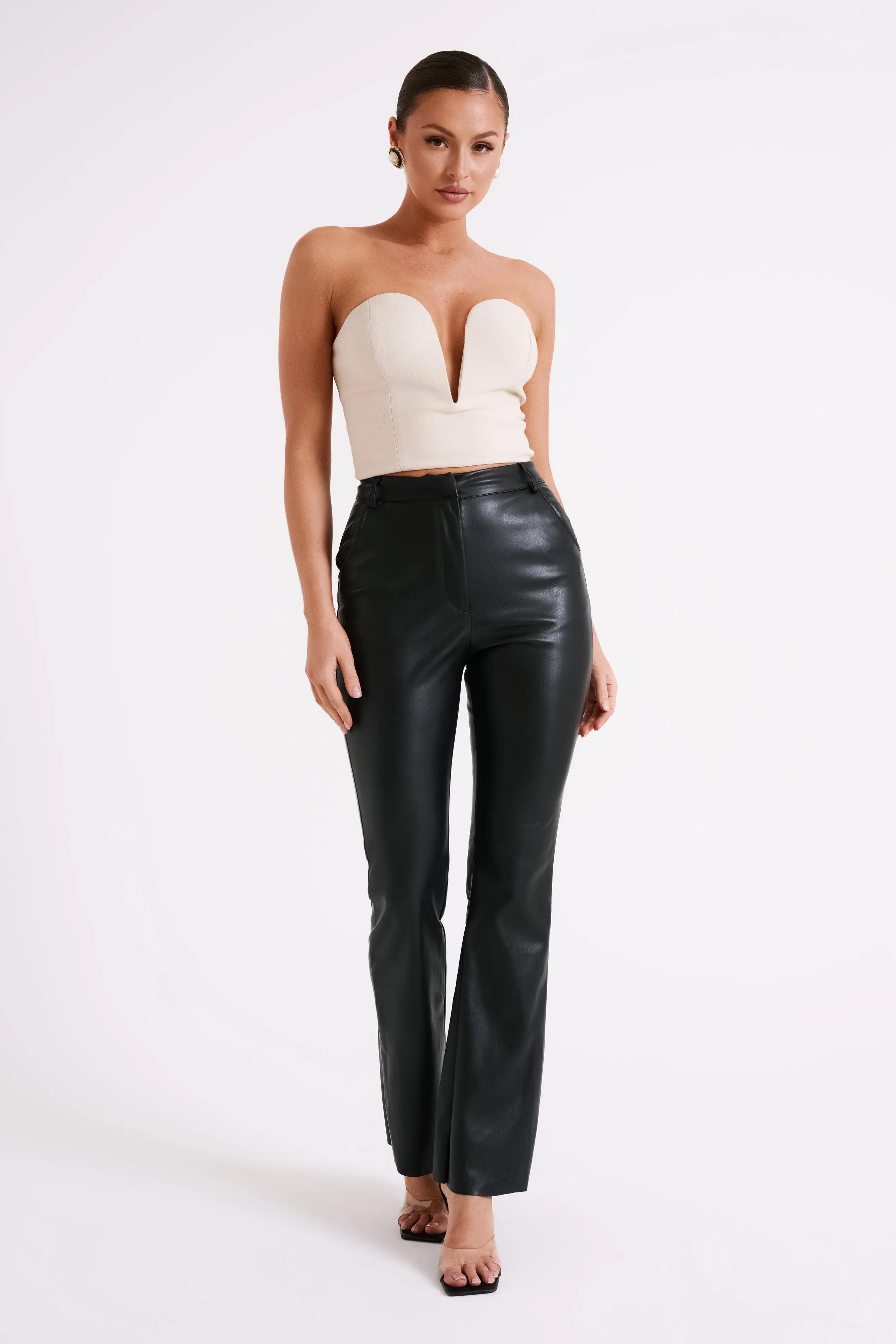 Dahlia Strapless V Corset - Cream sold by Meshki product image thumbnail 4