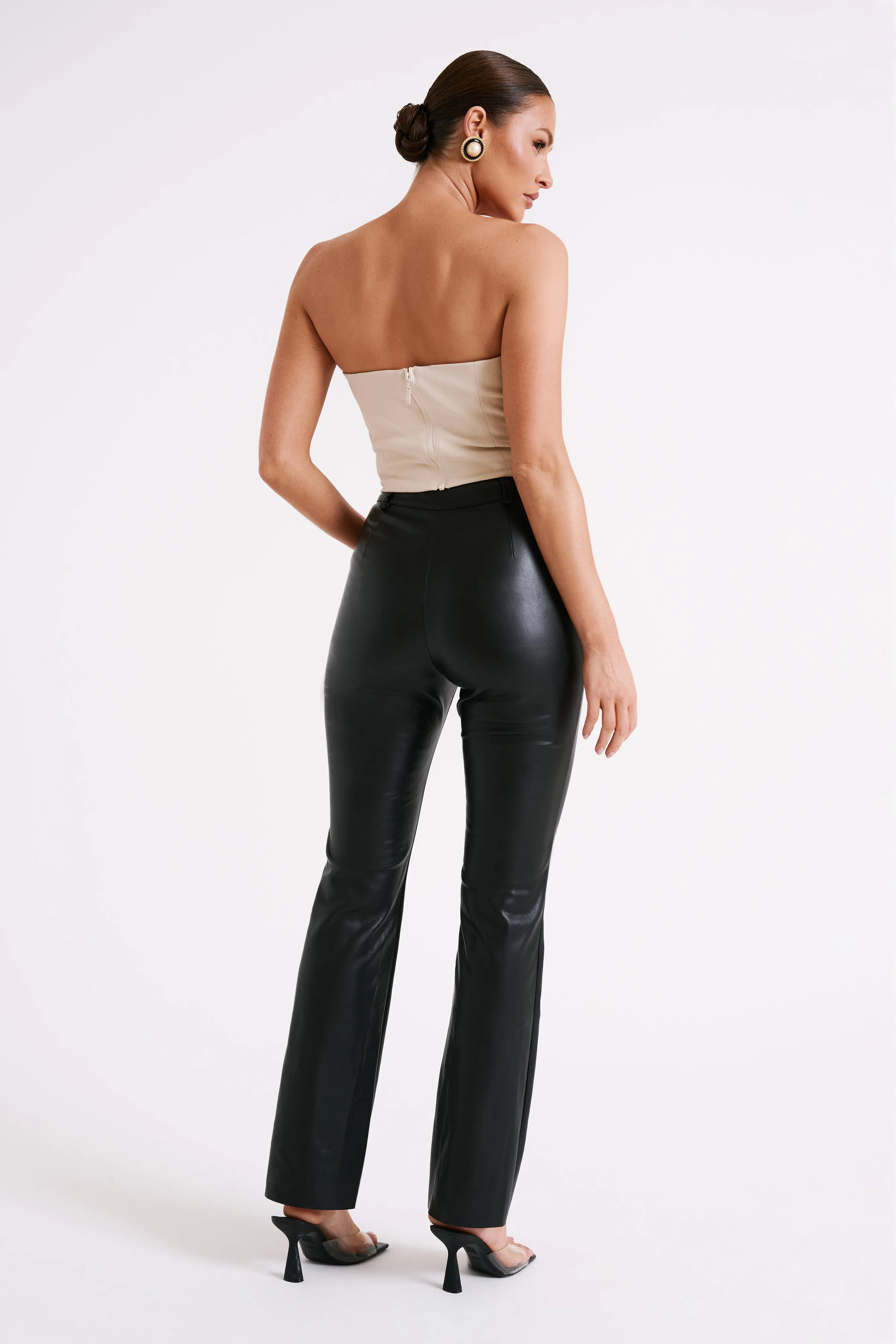 Dahlia Strapless V Corset - Cream sold by Meshki product image thumbnail 5