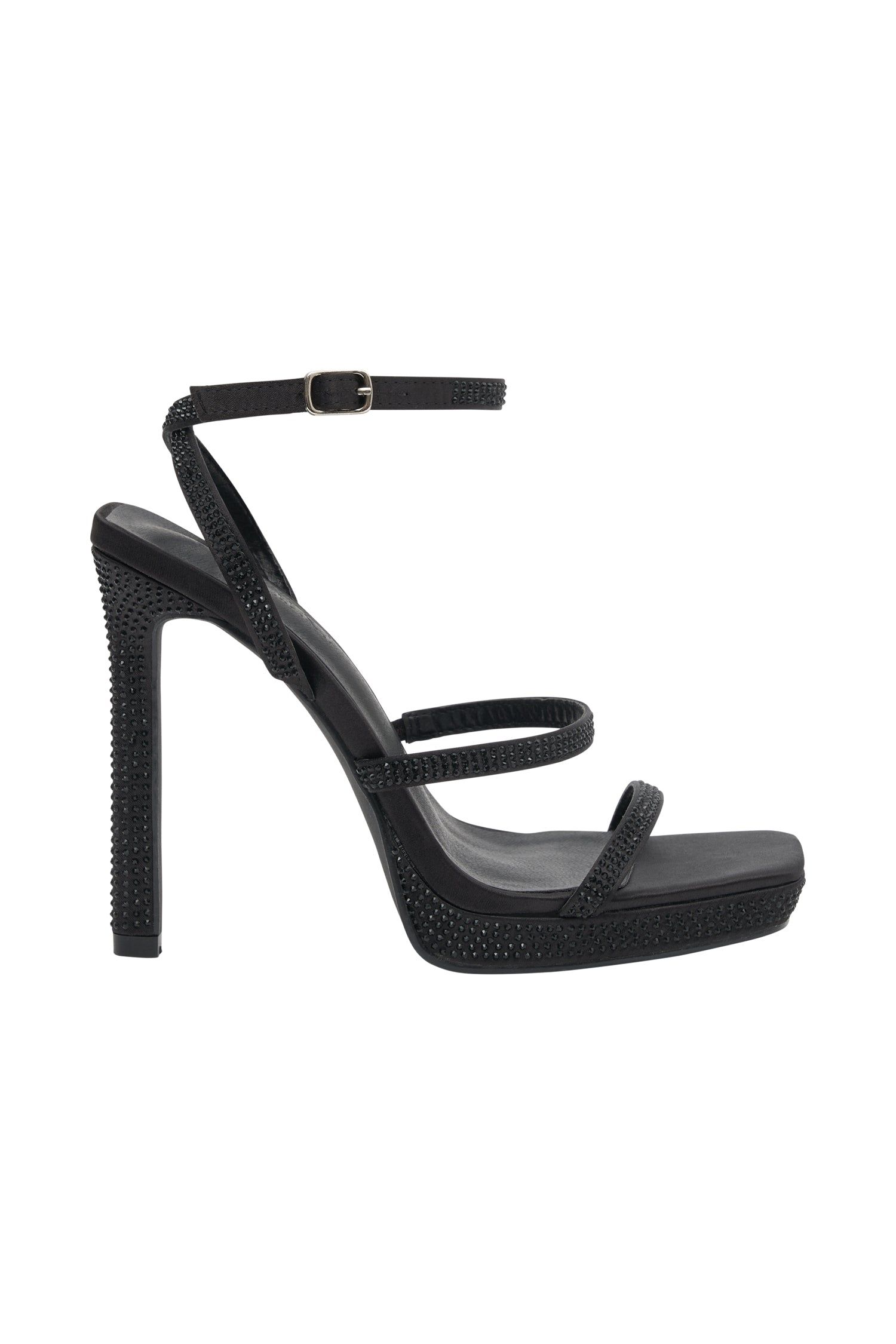 Holland Diamante Heels - Black sold by Meshki product image thumbnail 6