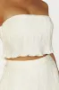 Brigid Plisse Bandeau Top - Ivory sold by Meshki