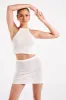 Sylvana Crochet Halter Top - White sold by Meshki