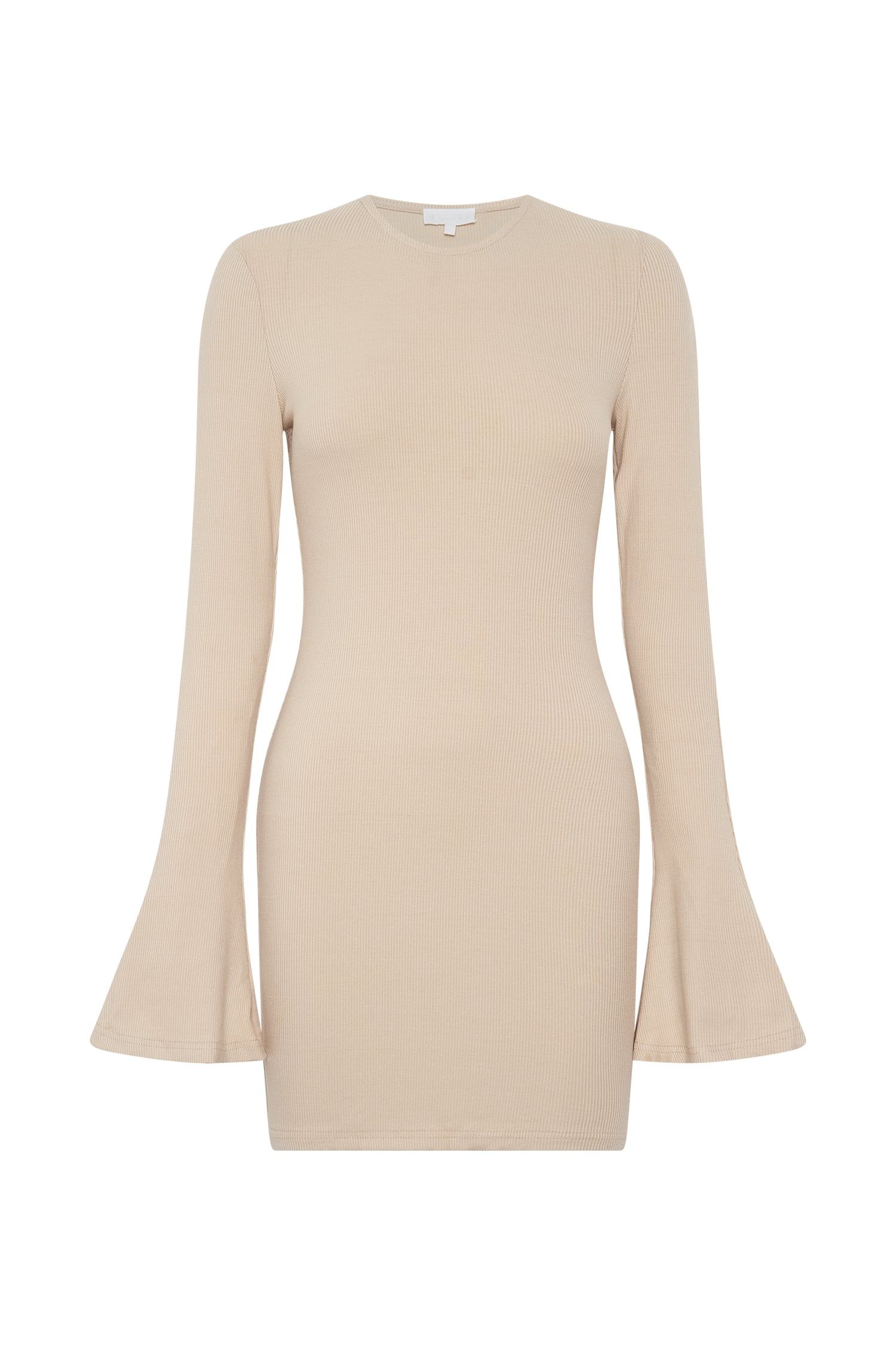 Bayley Flare Sleeve Mini Dress - Cream sold by Meshki product image thumbnail 8