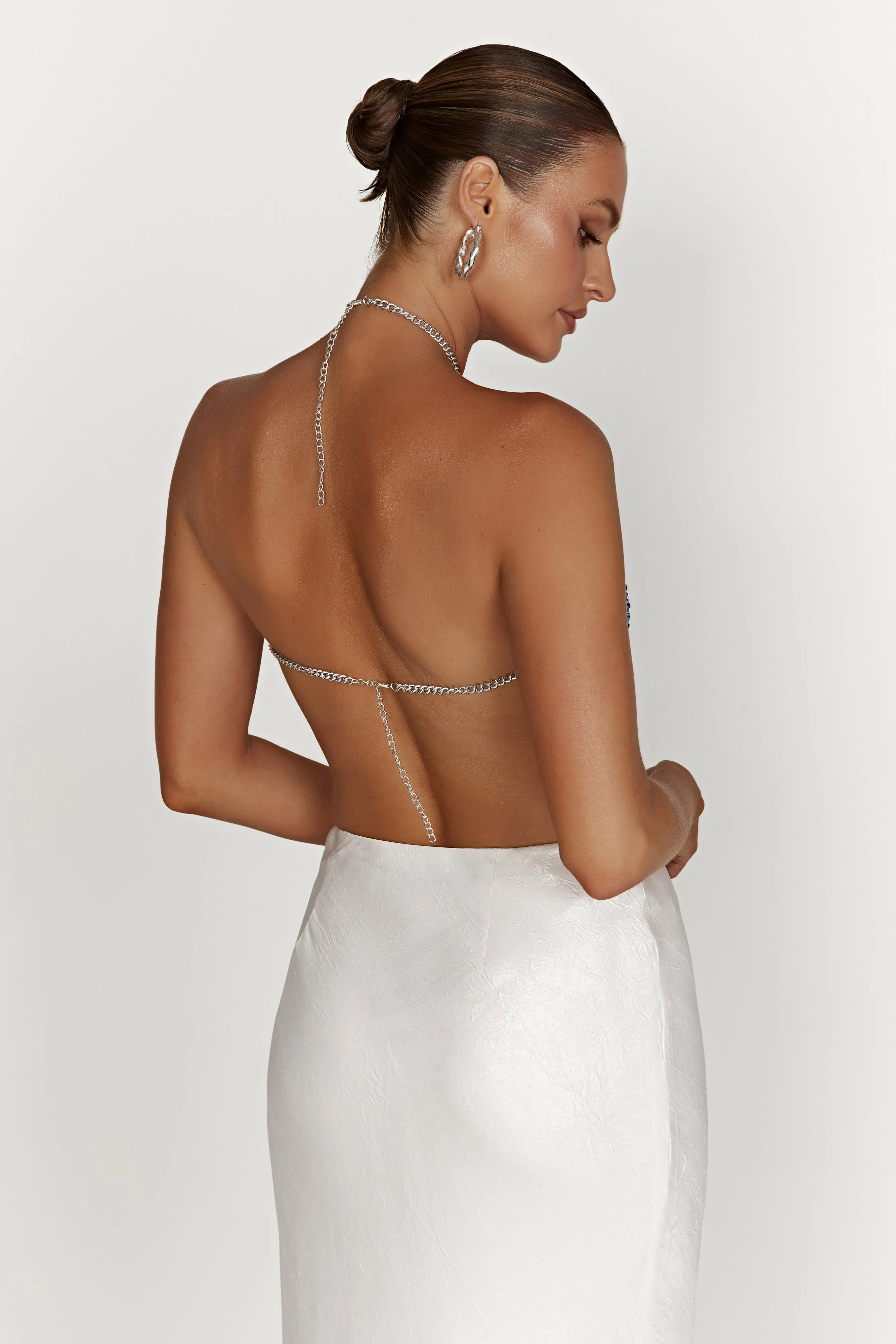 Asteria Diamante Halter Top - Powder Blue sold by Meshki product image thumbnail 2