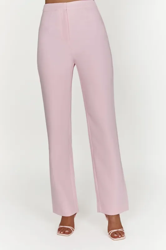 Allanah Straight Leg Pant - Blush Pink sold by Meshki