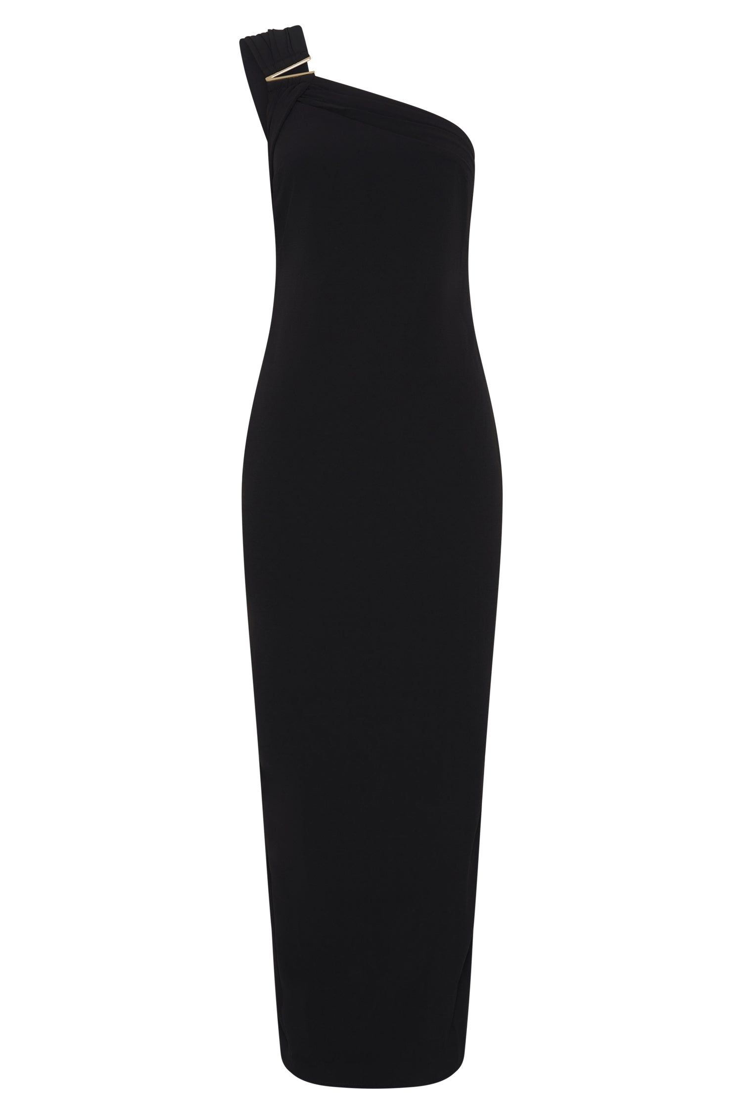 Brigette One Shoulder Midi Dress - Black sold by Meshki product image thumbnail 8