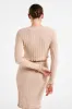 Silvia Long Sleeve Knit Cardigan - Wheat sold by Meshki