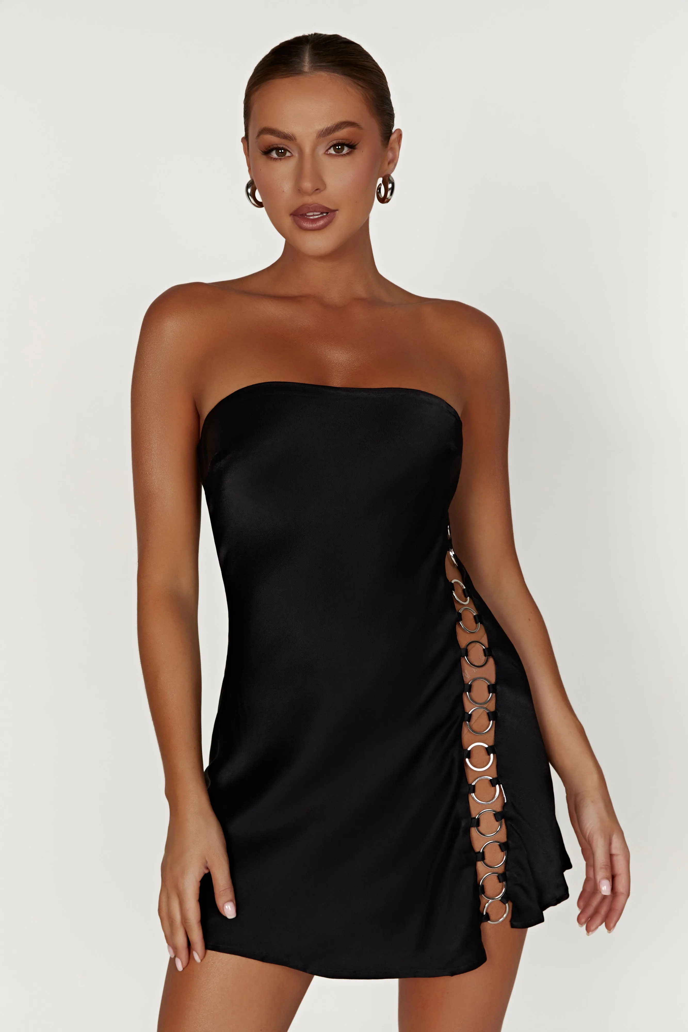 Maura Ring Mini Dress - Black sold by Meshki product image thumbnail 2