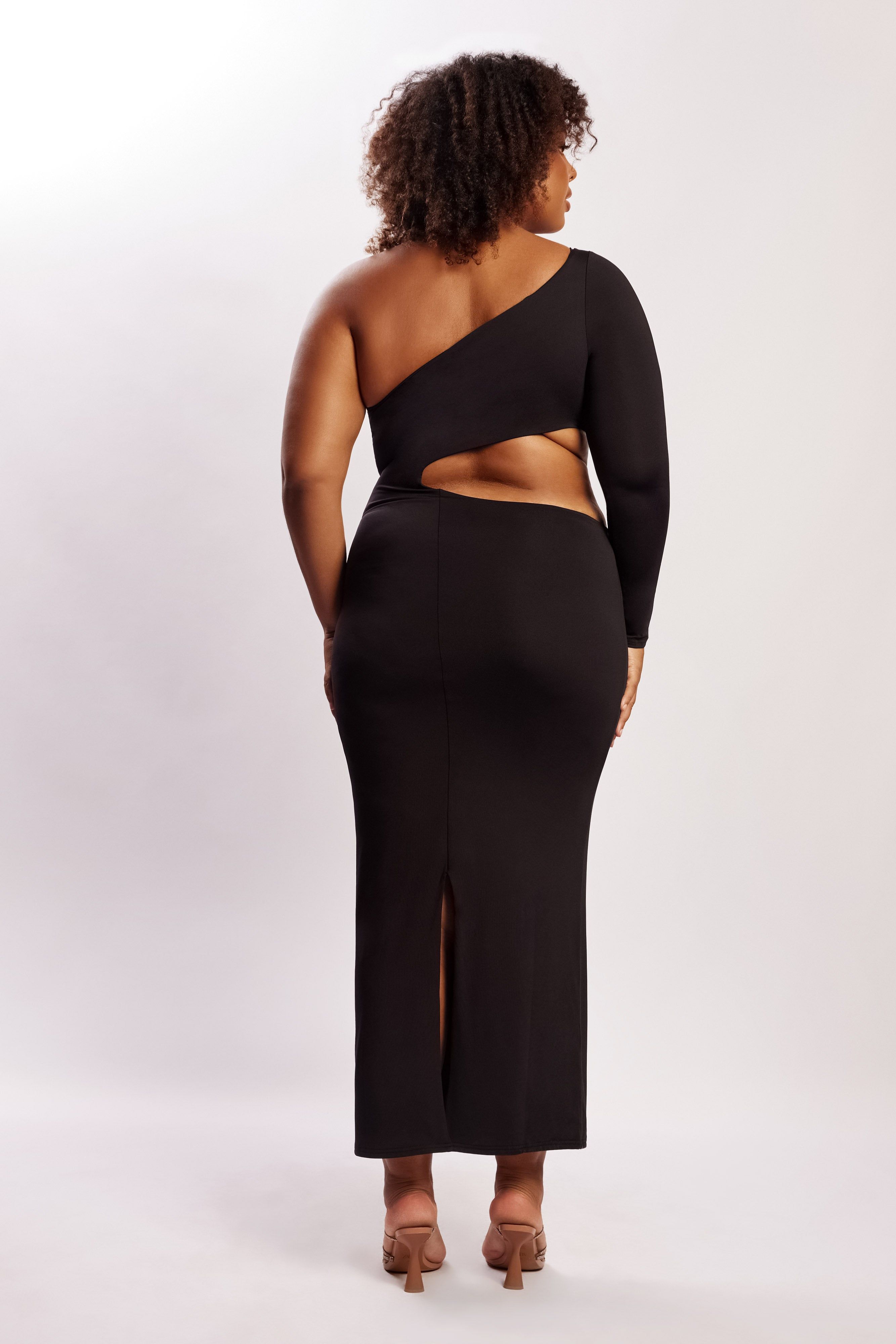 Joyce One Shoulder Cut Out Maxi Dress - Black sold by Meshki product image thumbnail 9