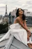 Kailey Low Back Maxi Dress With Detachable Bow Train - White sold by Meshki