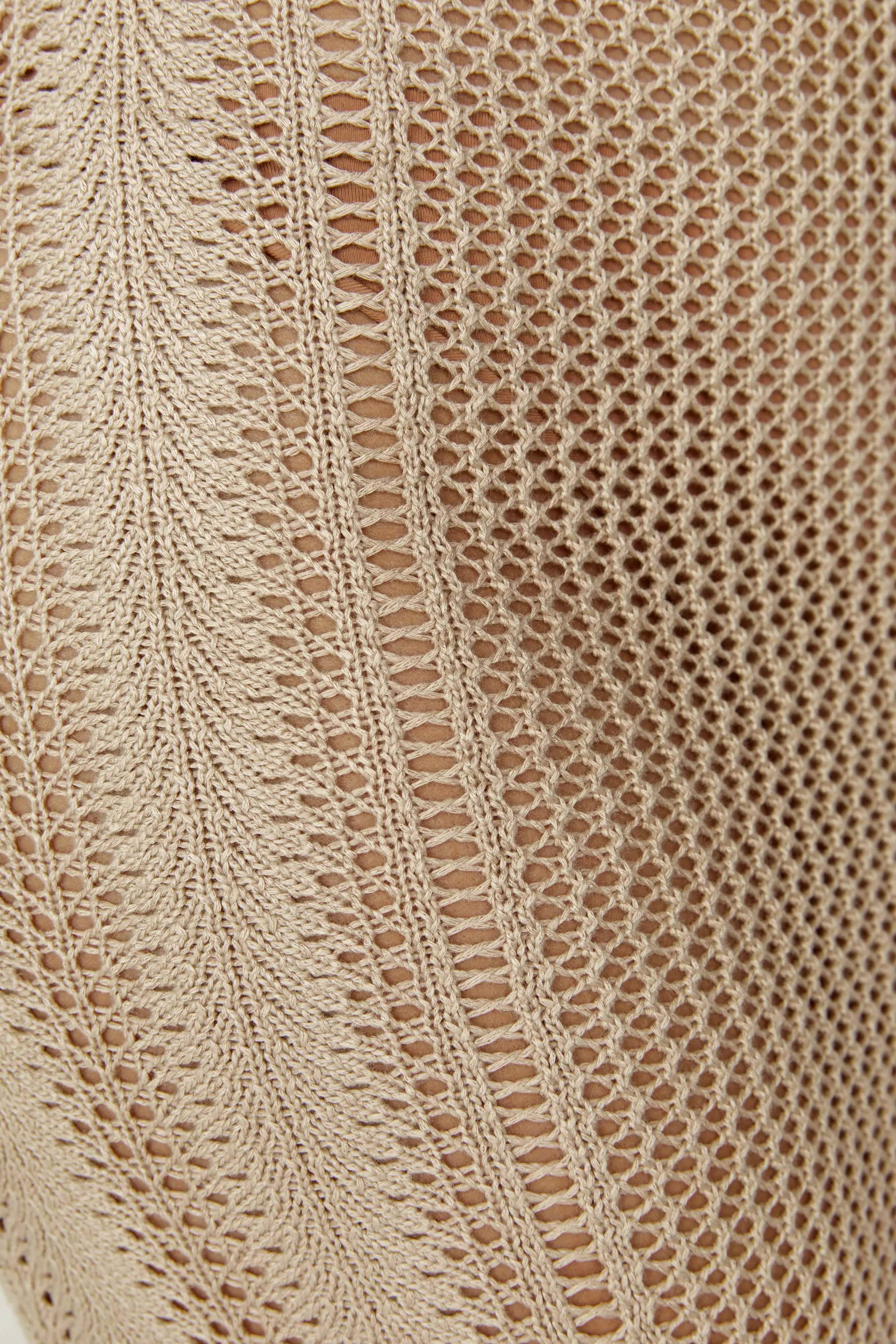 Lily Mixed Yarn Maxi Dress - Taupe sold by Meshki product image thumbnail 3