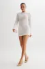 Galilea Knit Mini Dress - Ivory sold by Meshki