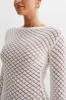 Galilea Knit Mini Dress - Ivory sold by Meshki