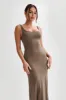 Augustine Slinky Scoop Midi Dress - Coco sold by Meshki