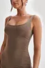 Augustine Slinky Scoop Midi Dress - Coco sold by Meshki