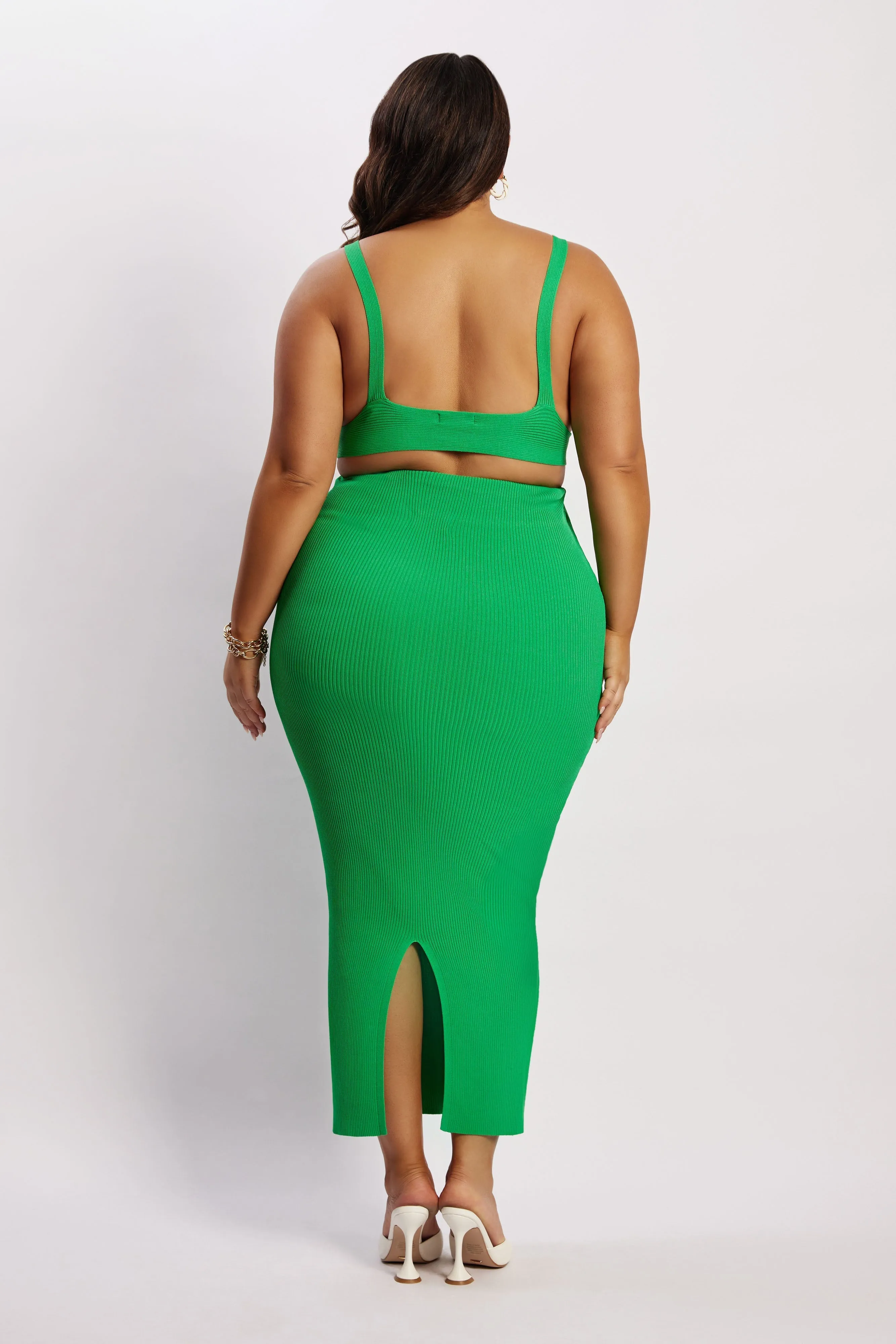 Kaesha Twist Front Knit Top - Green sold by Meshki product image thumbnail 5