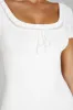 Georgia Pointelle Knit Mini Dress - White sold by Meshki