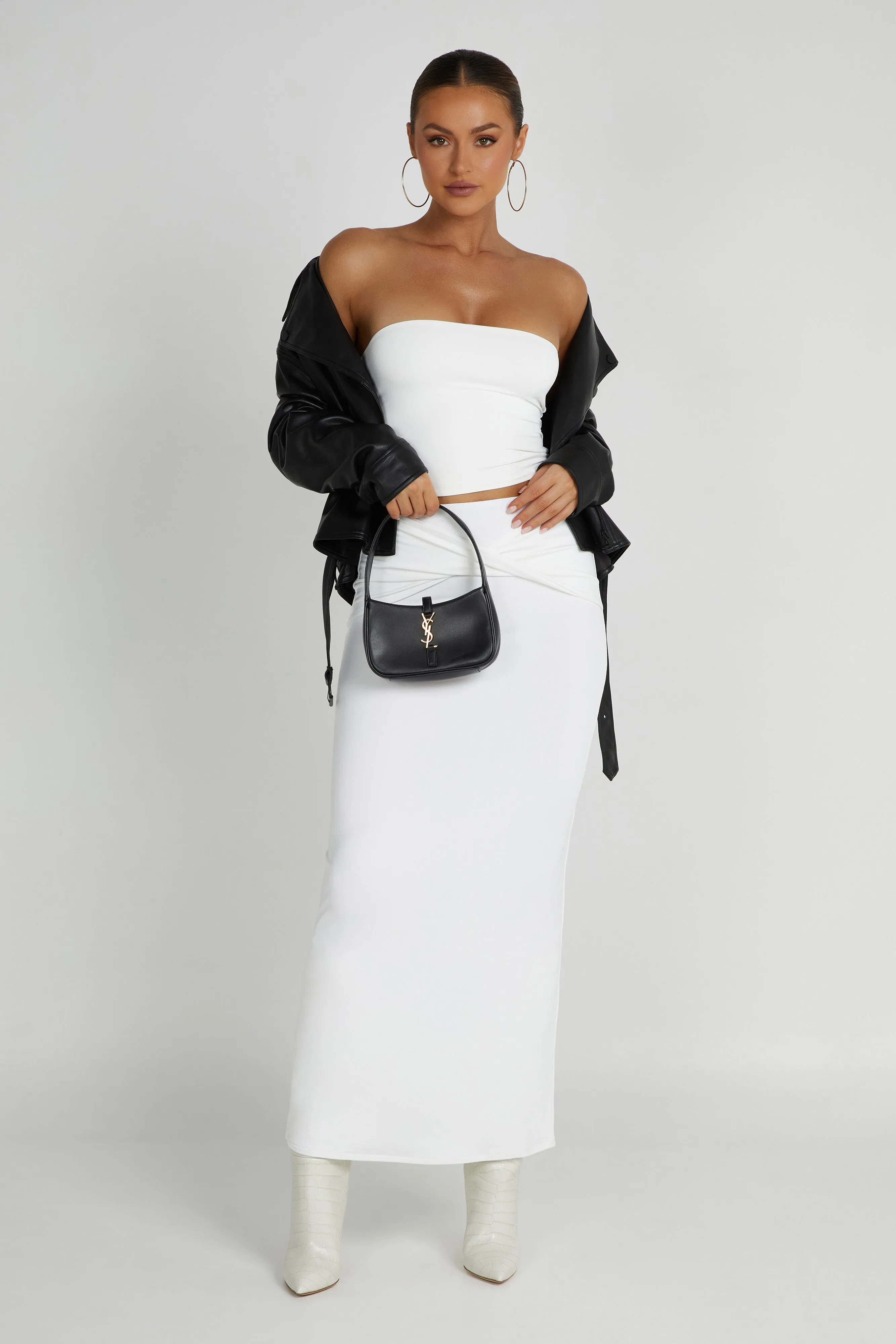 Dakota Tube Top - White sold by Meshki product image thumbnail 3