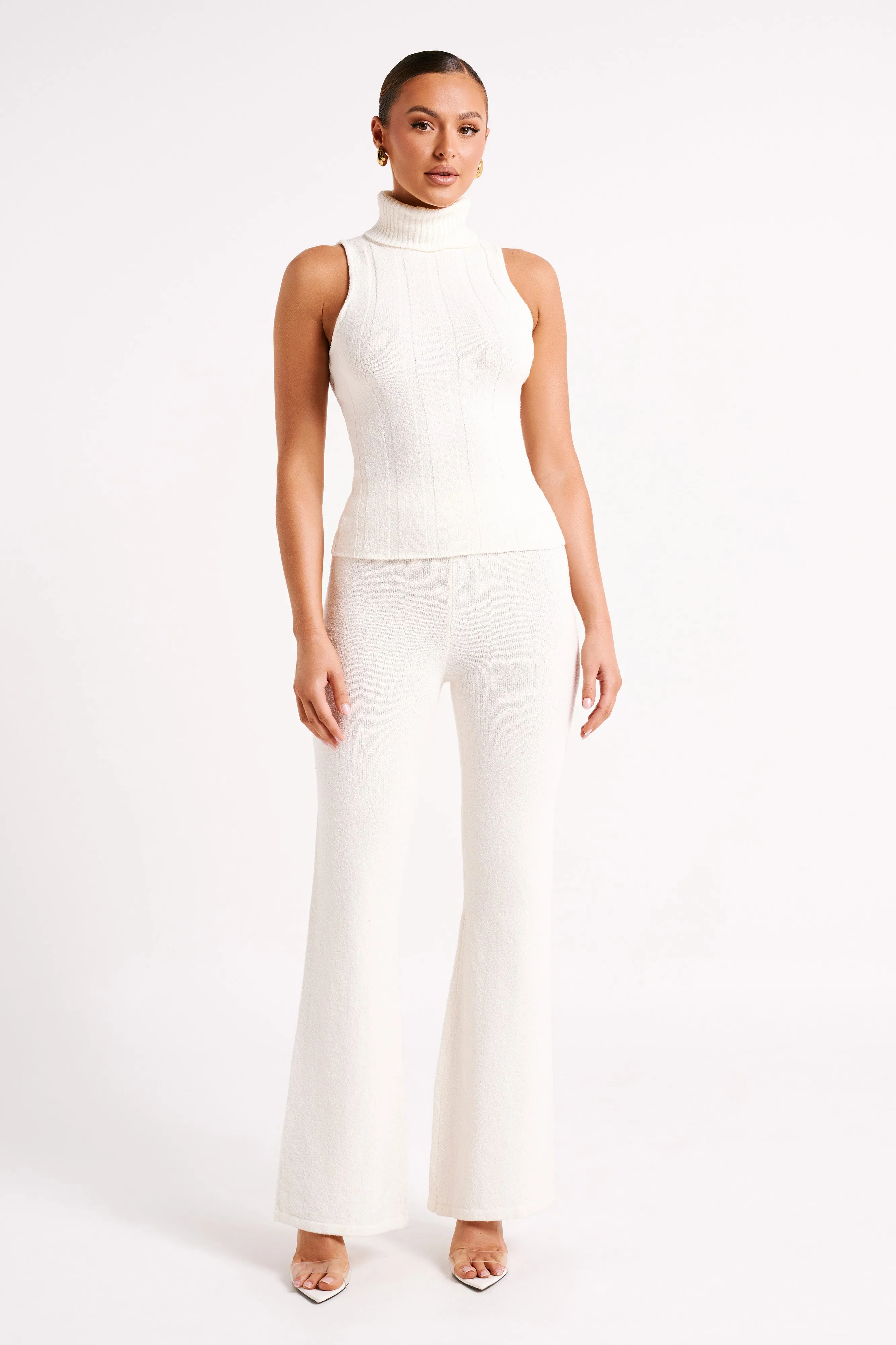 Angelina Ribbed Turtleneck - Ivory sold by Meshki product image thumbnail 4