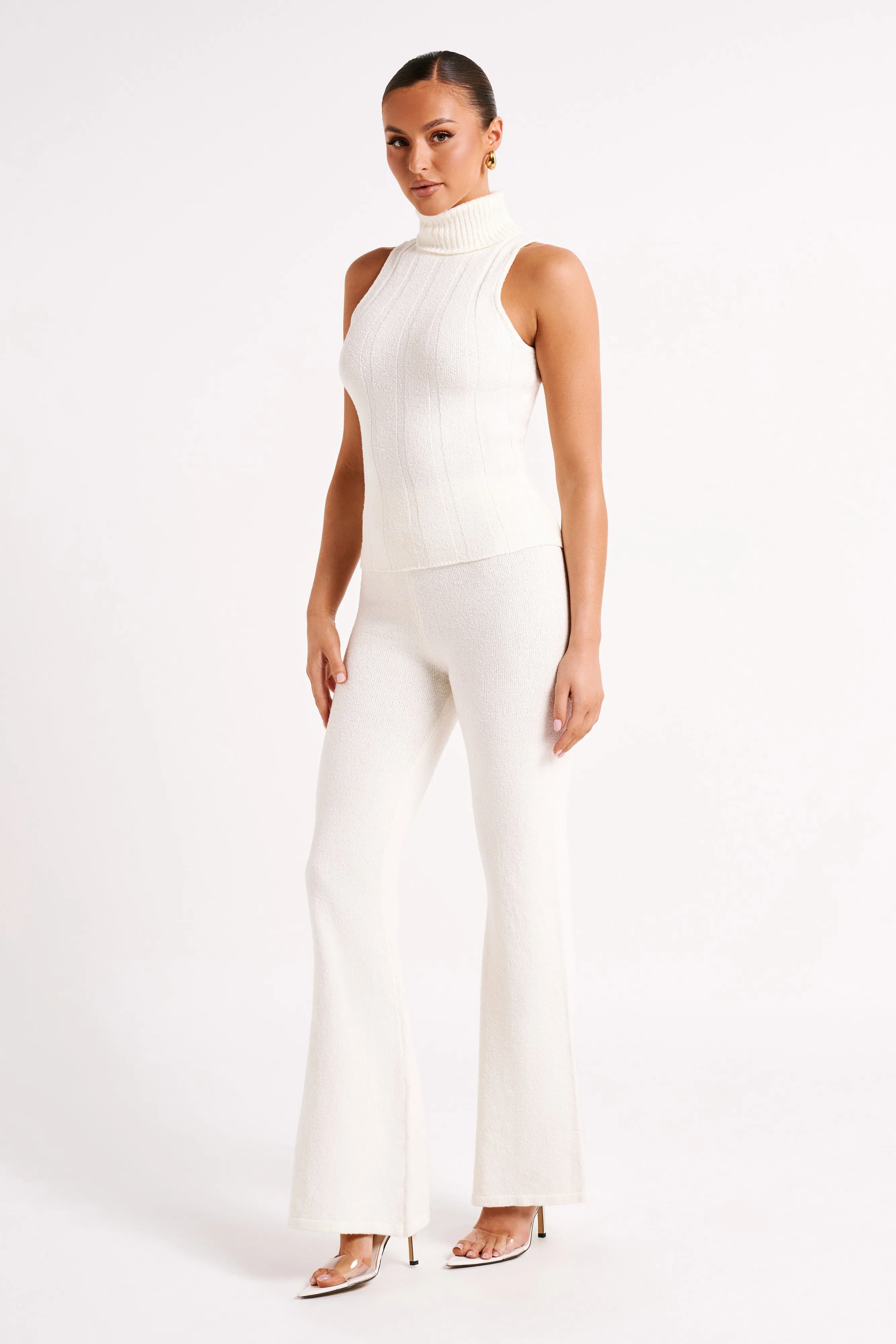 Angelina Ribbed Turtleneck - Ivory sold by Meshki product image thumbnail 5