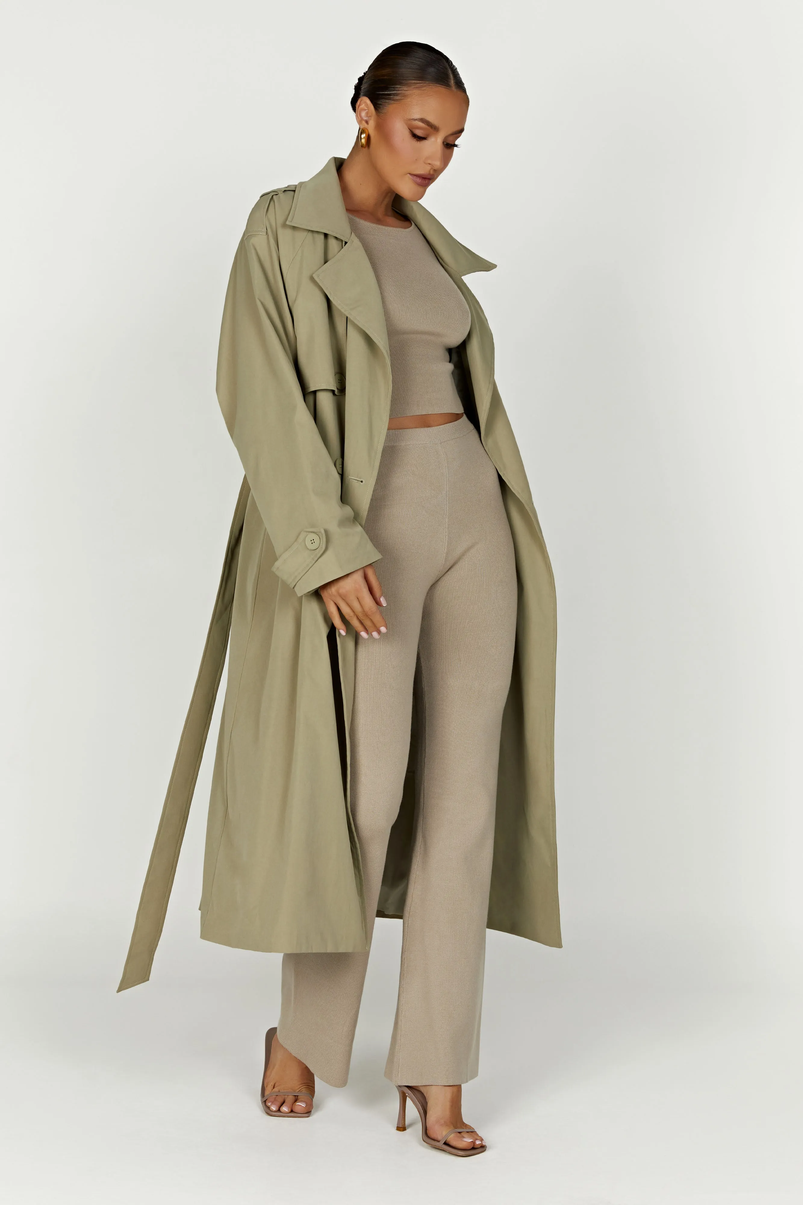 Haisley Long Sleeve Knit Top - Taupe sold by Meshki product image thumbnail 3