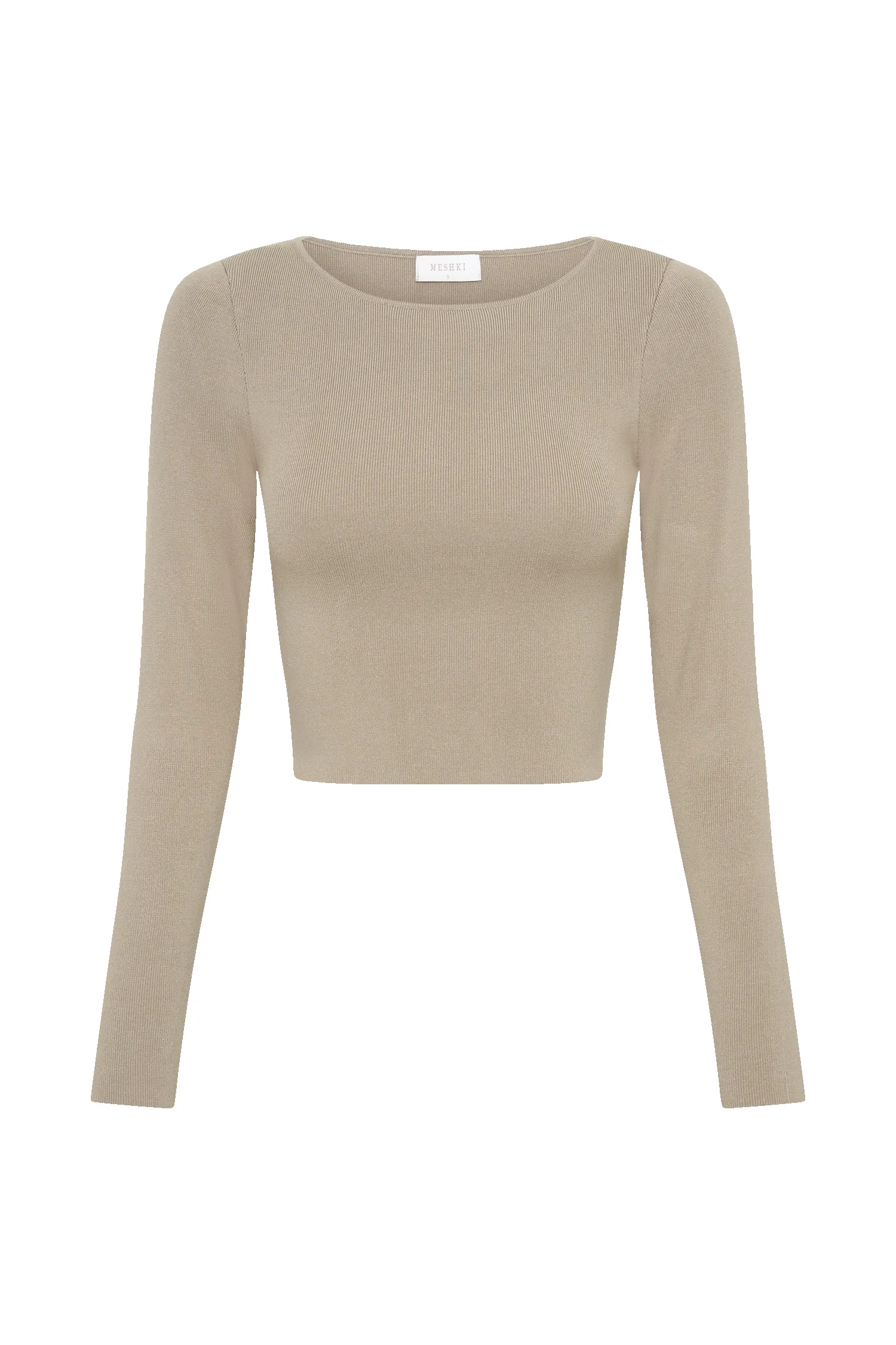 Haisley Long Sleeve Knit Top - Taupe sold by Meshki product image thumbnail 5