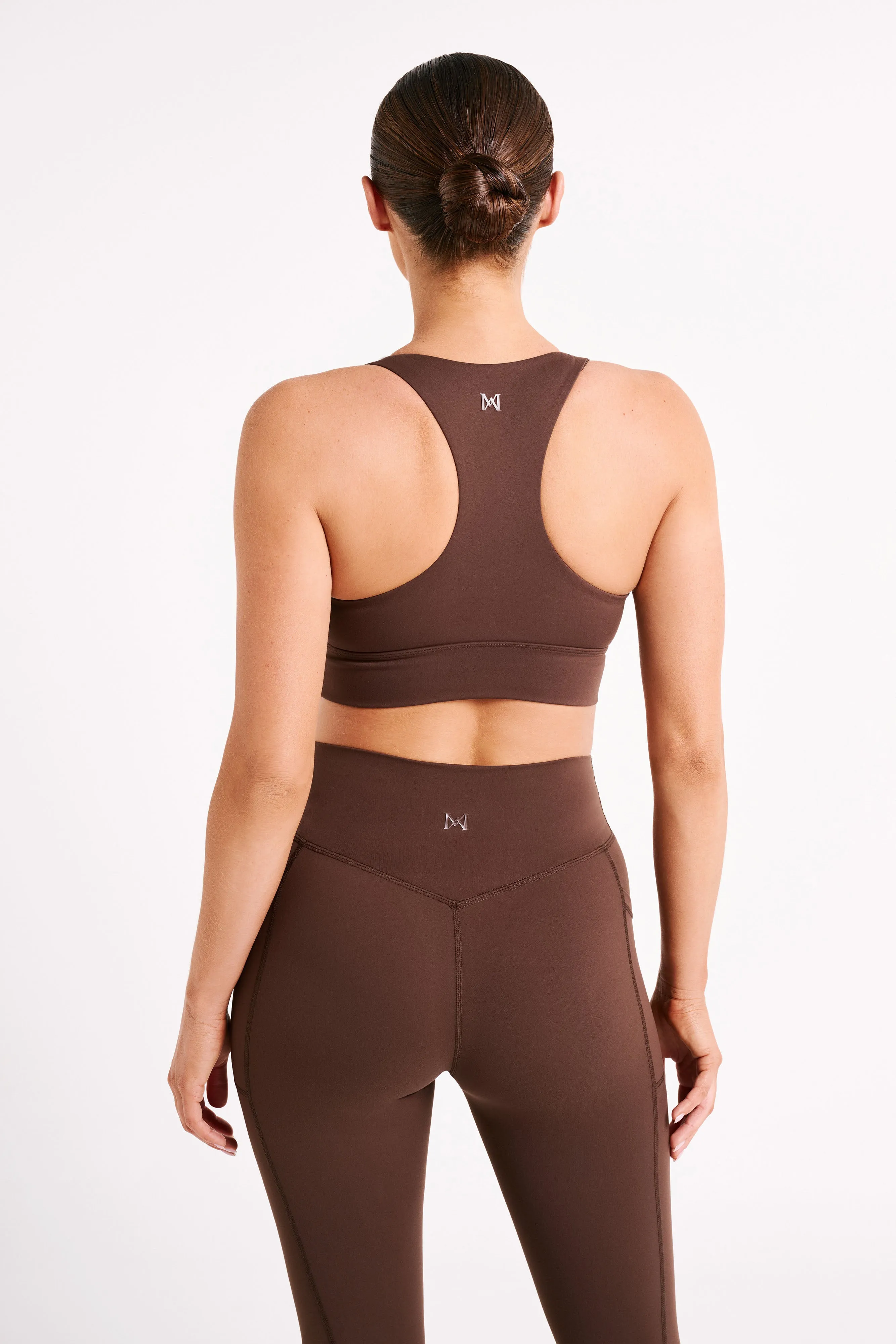 Thea Racerback Crop Top - Dark Chocolate sold by Meshki product image thumbnail 5