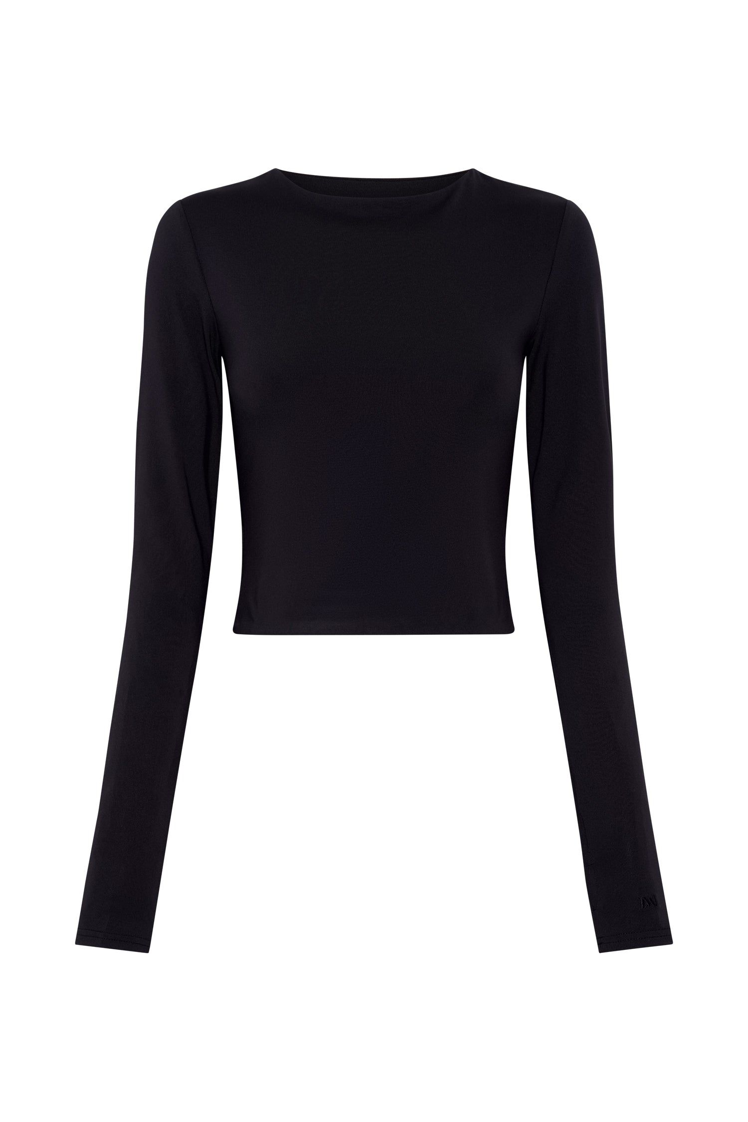 Estelle Long Sleeve Crop Top - Black sold by Meshki product image thumbnail 7