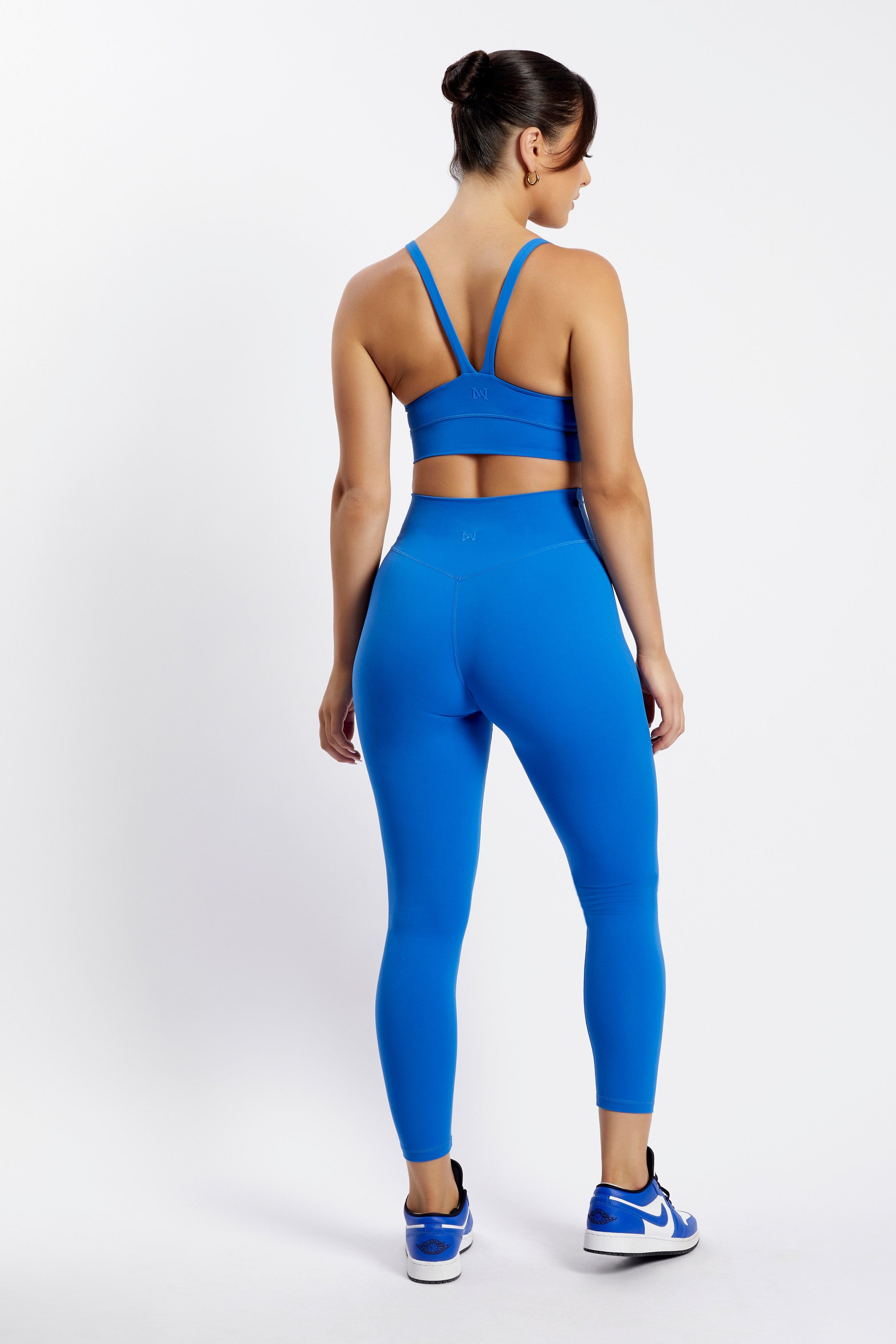 Venus V Back Leggings - Cobalt Blue sold by Meshki product image thumbnail 2