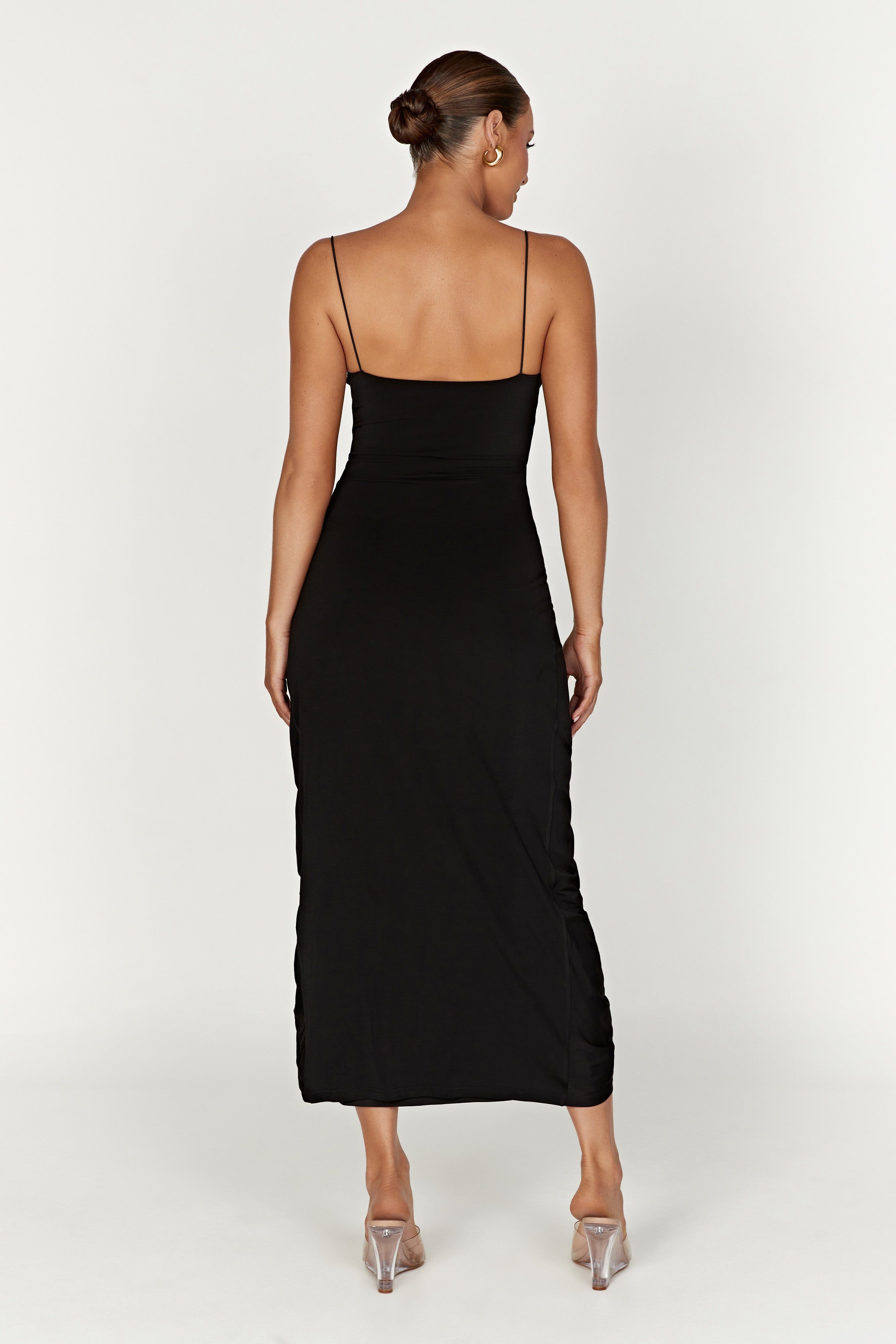 Nevaeh Rose Midi Dress - Black sold by Meshki product image thumbnail 2