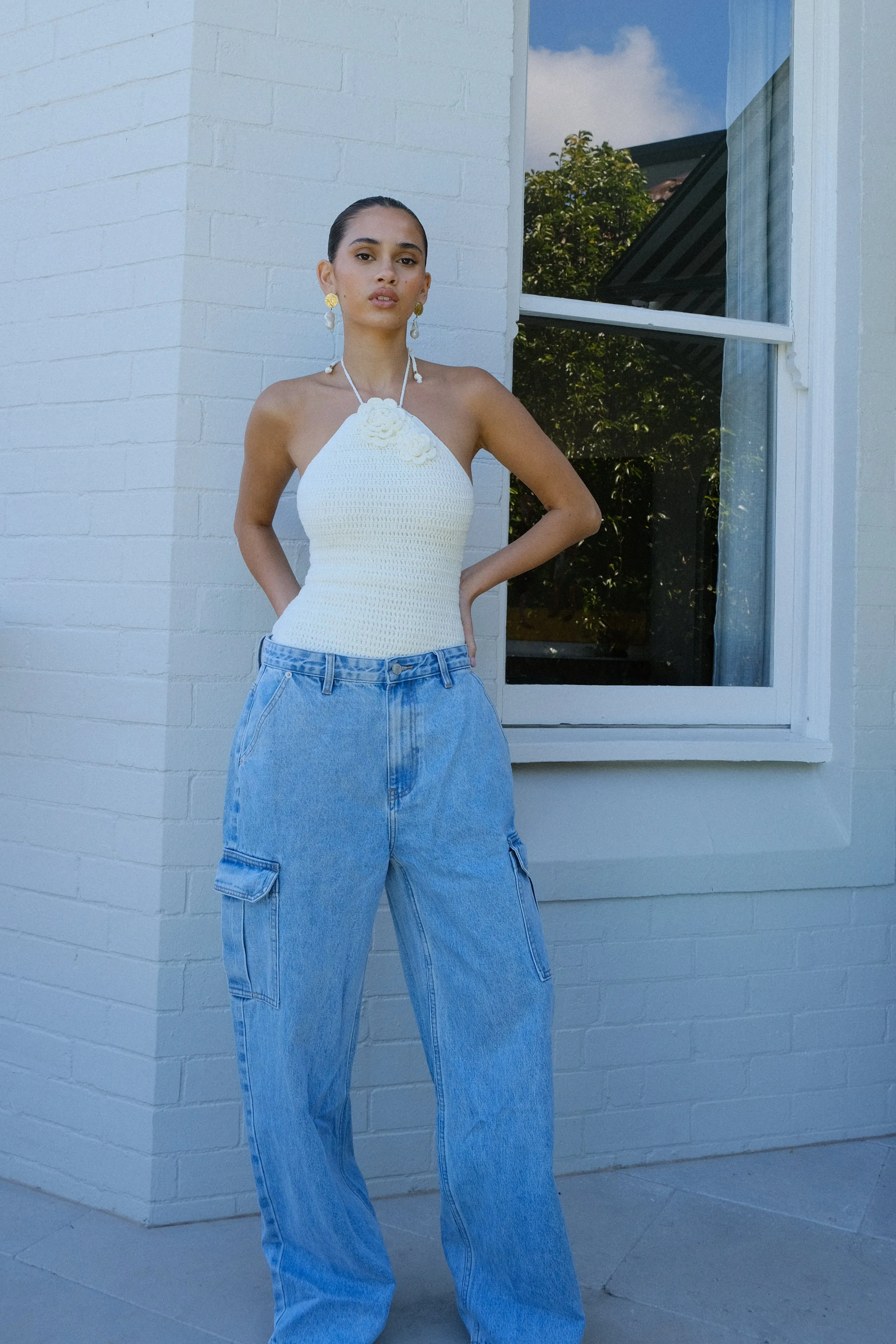 Marley Rose Crochet One Piece - Ivory sold by Meshki product image thumbnail 5