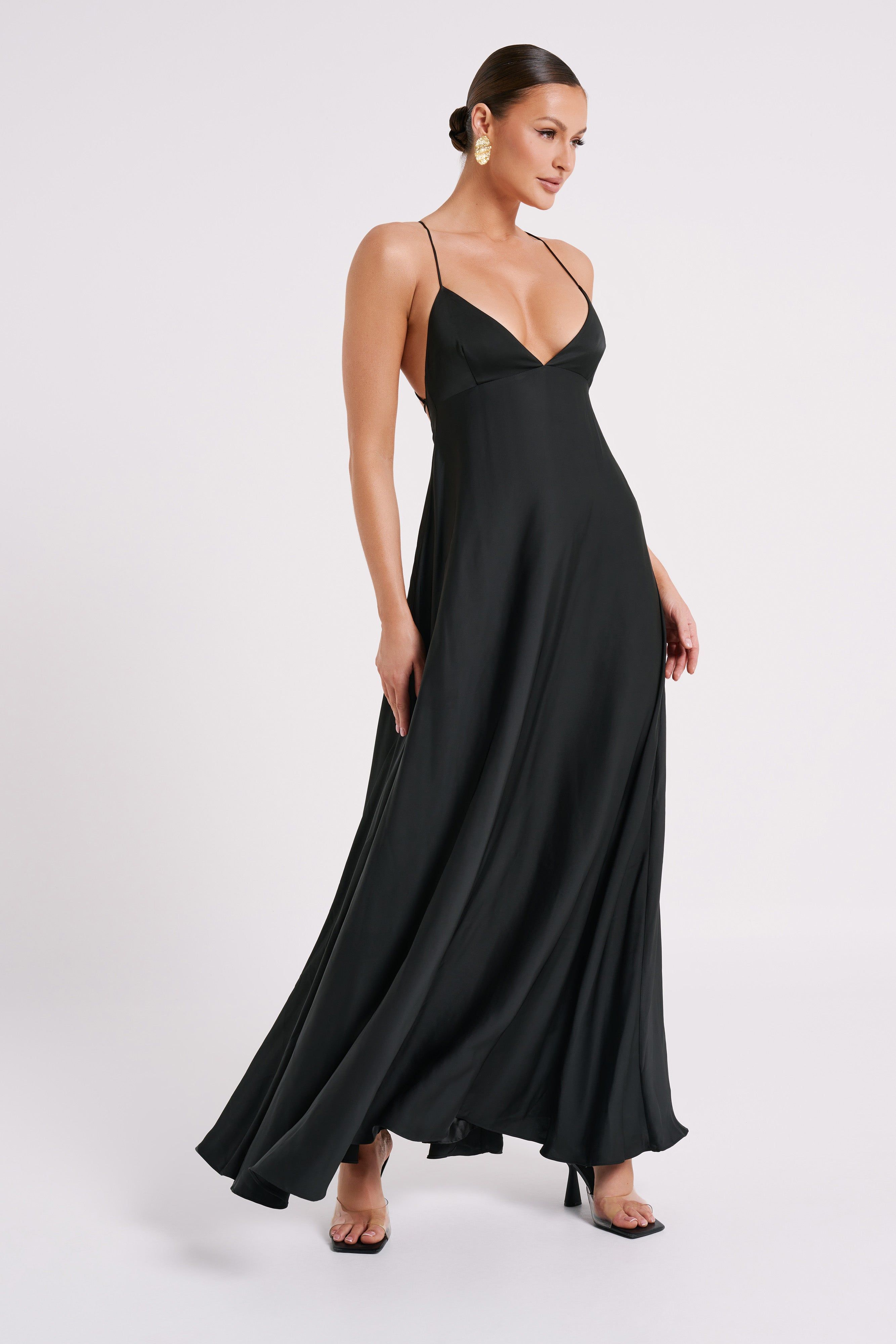colorblock tiered maxi dress Raya Colorblock Maxi Dress - Cotton V-Neck Tiered Sleeveless
