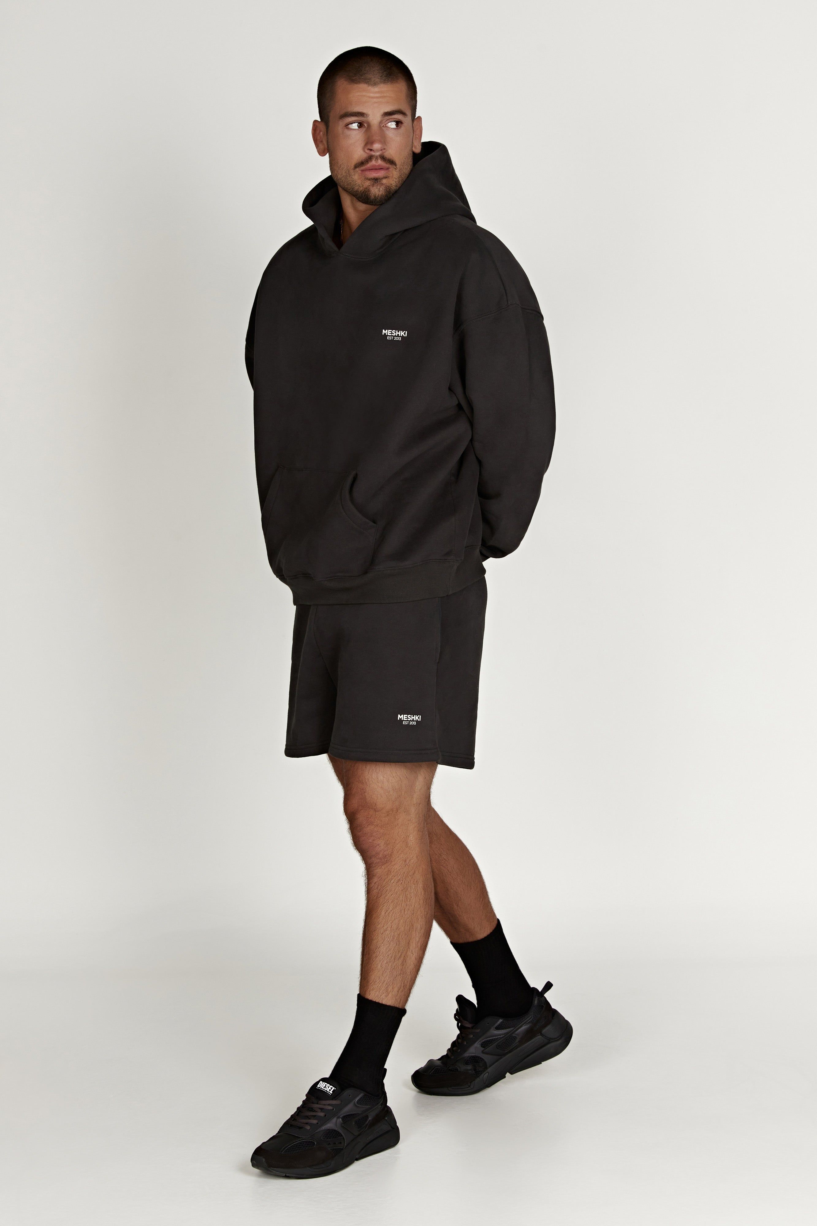 Jude Unisex Jogger Short - Dusk Black sold by Meshki product image thumbnail 8