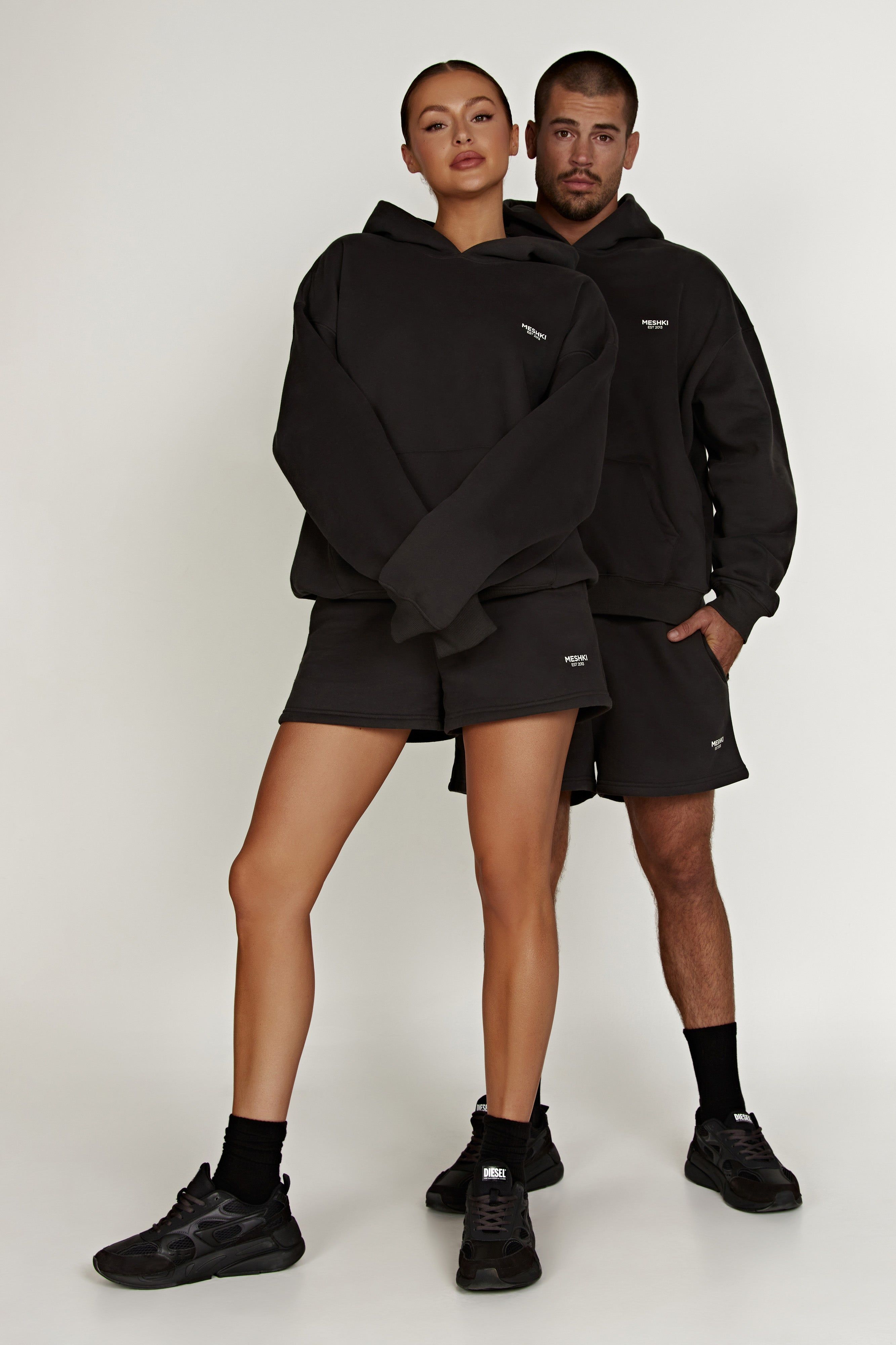 Jude Unisex Jogger Short - Dusk Black sold by Meshki product image thumbnail 3