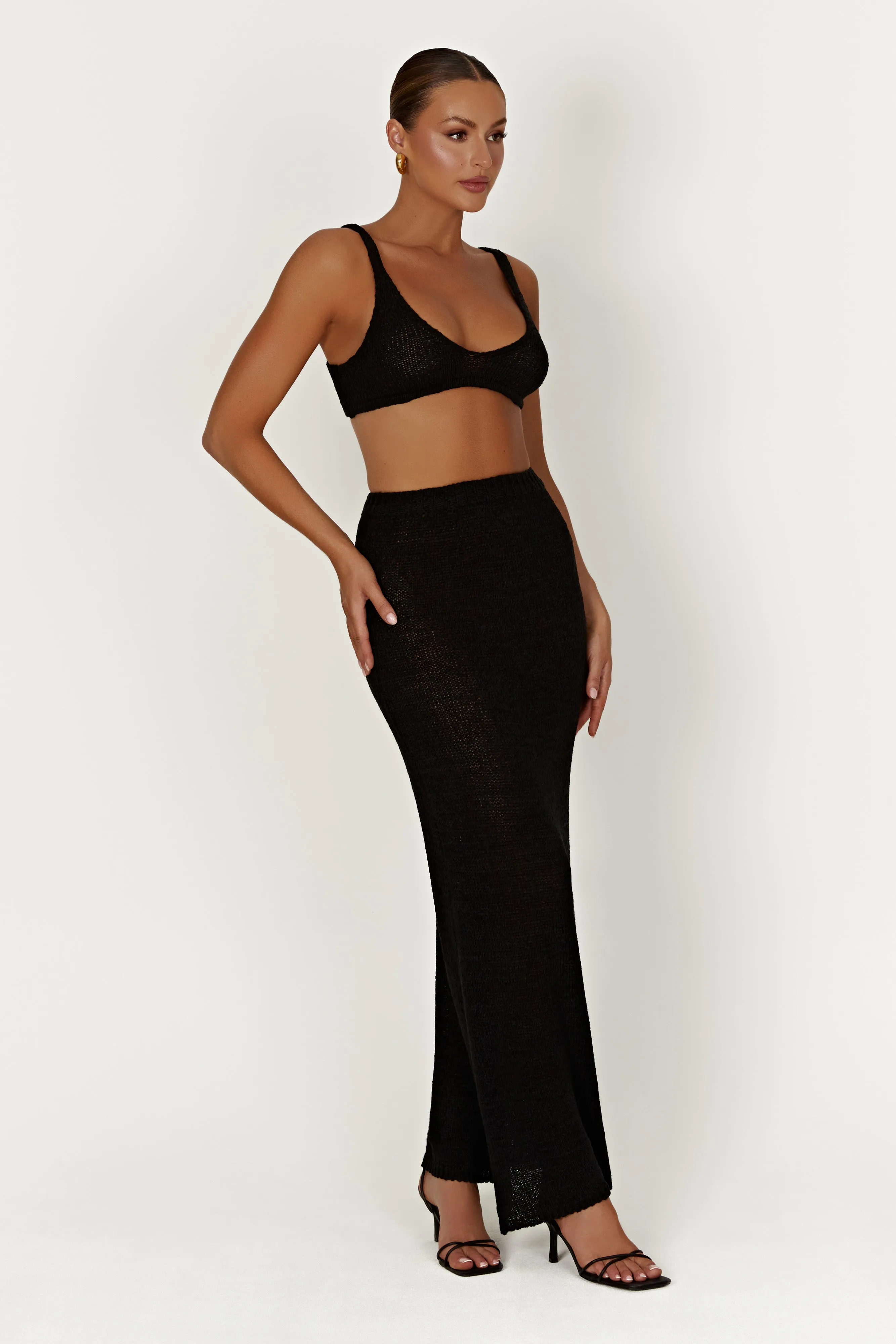 Mary Knit Bralette - Black sold by Meshki product image thumbnail 5