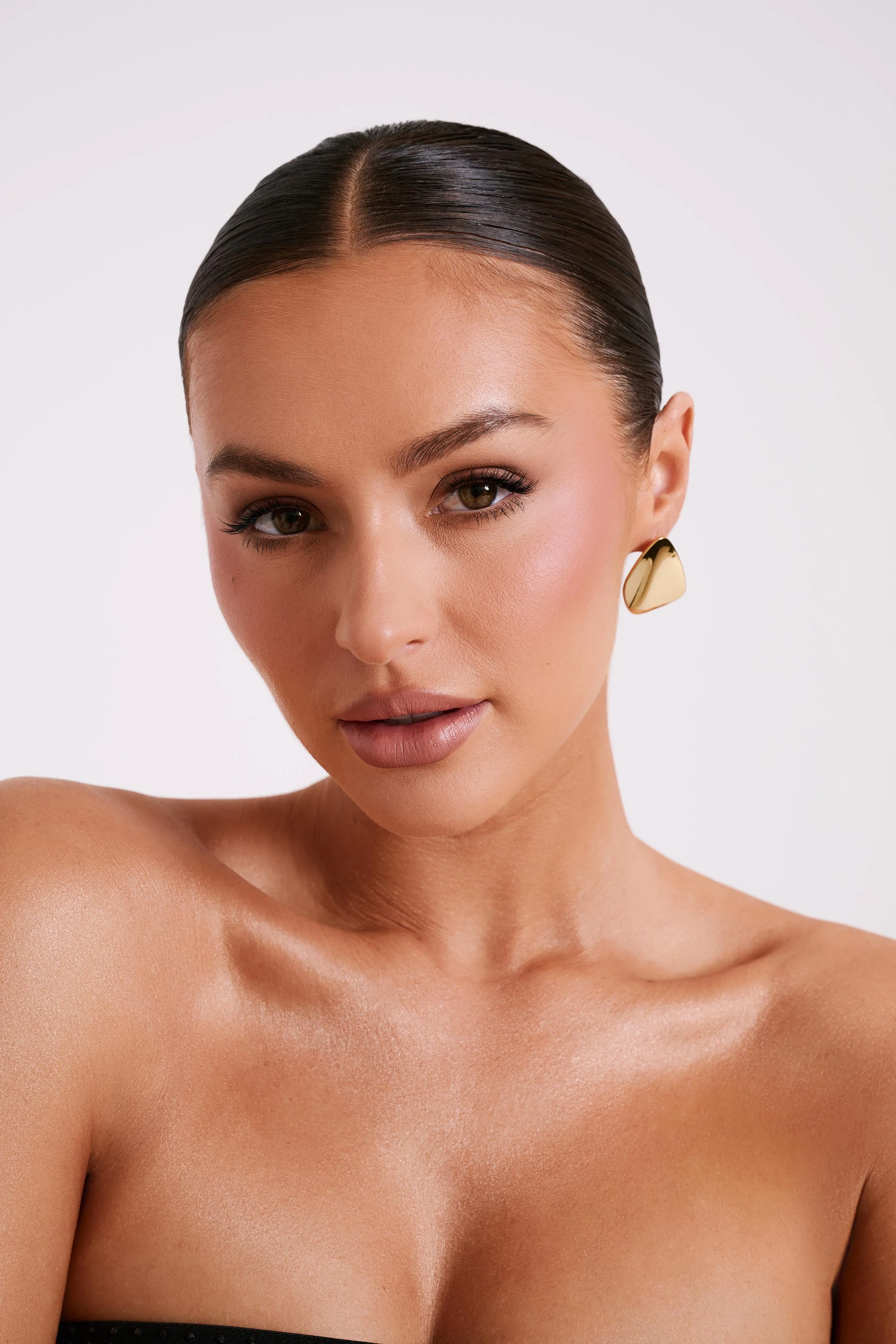 Austen Irregular Earrings - Gold sold by Meshki product image thumbnail 5