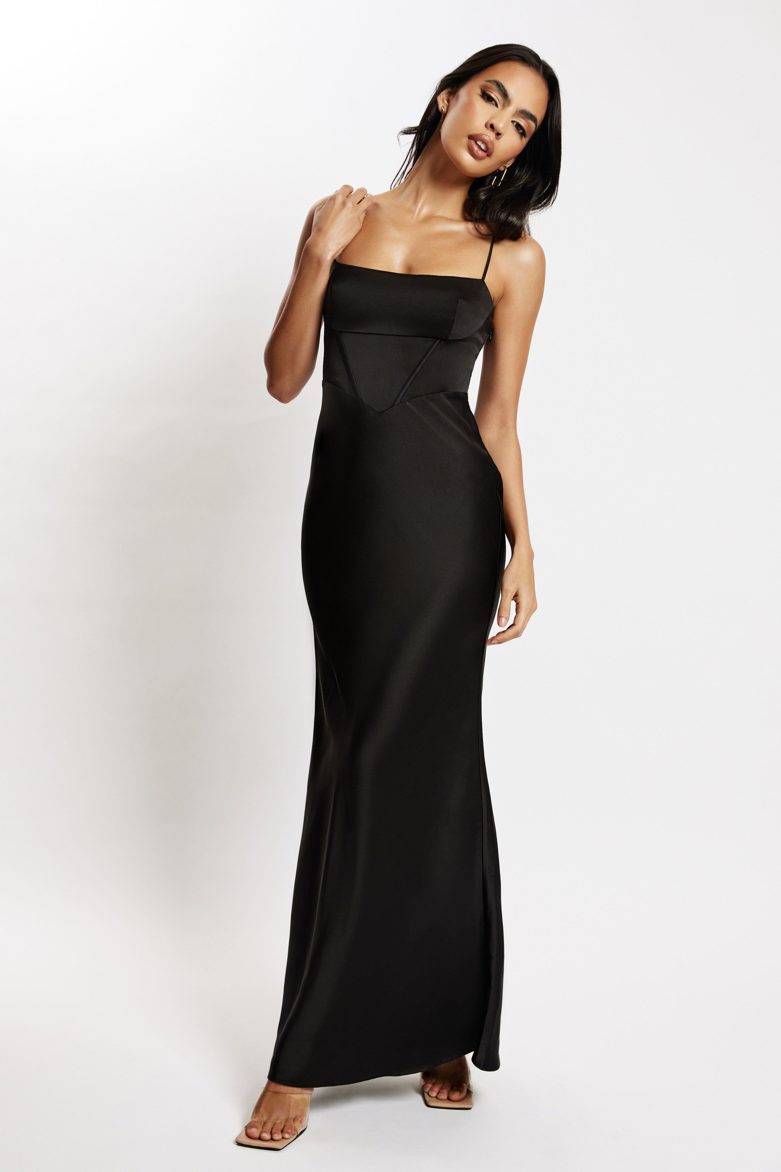 Desirie Corset Maxi Dress - Black sold by Meshki product image thumbnail 2