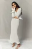 Gigi Knit Midi Skirt - Ivory sold by Meshki