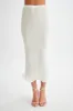 Gigi Knit Midi Skirt - Ivory sold by Meshki