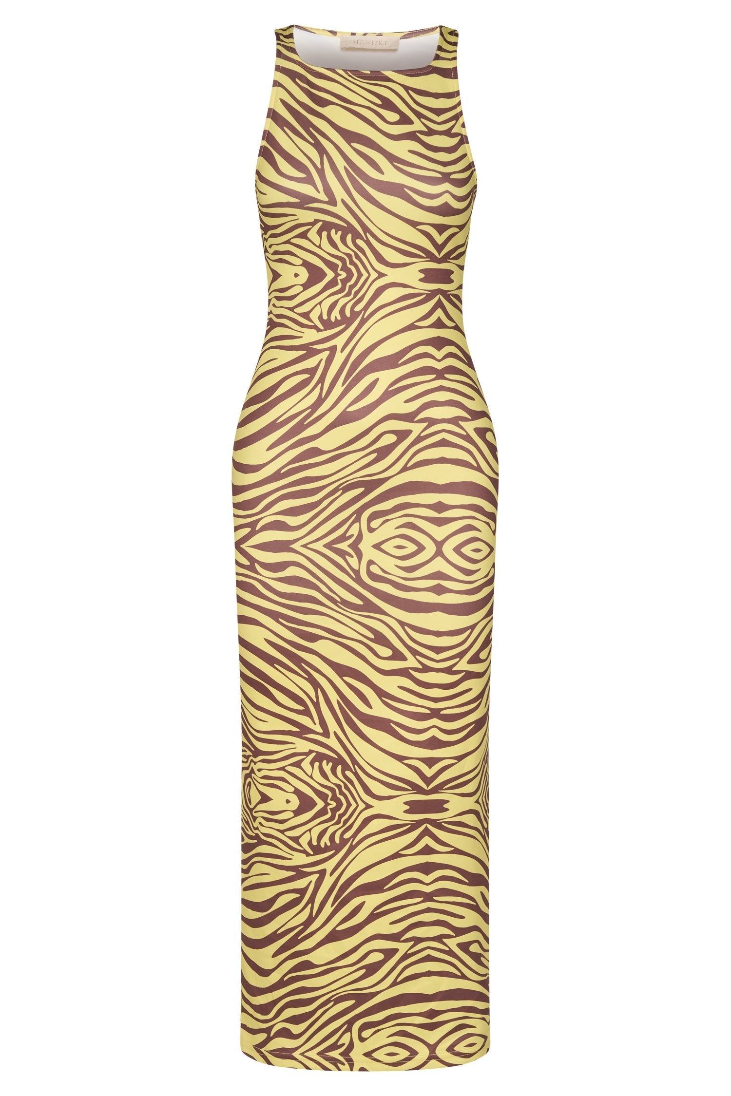 Lima Halter Neck Midi Dress - Zebra Print sold by Meshki product image thumbnail 9