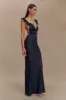 Ezra Lace Maxi Dress - Navy sold by Meshki