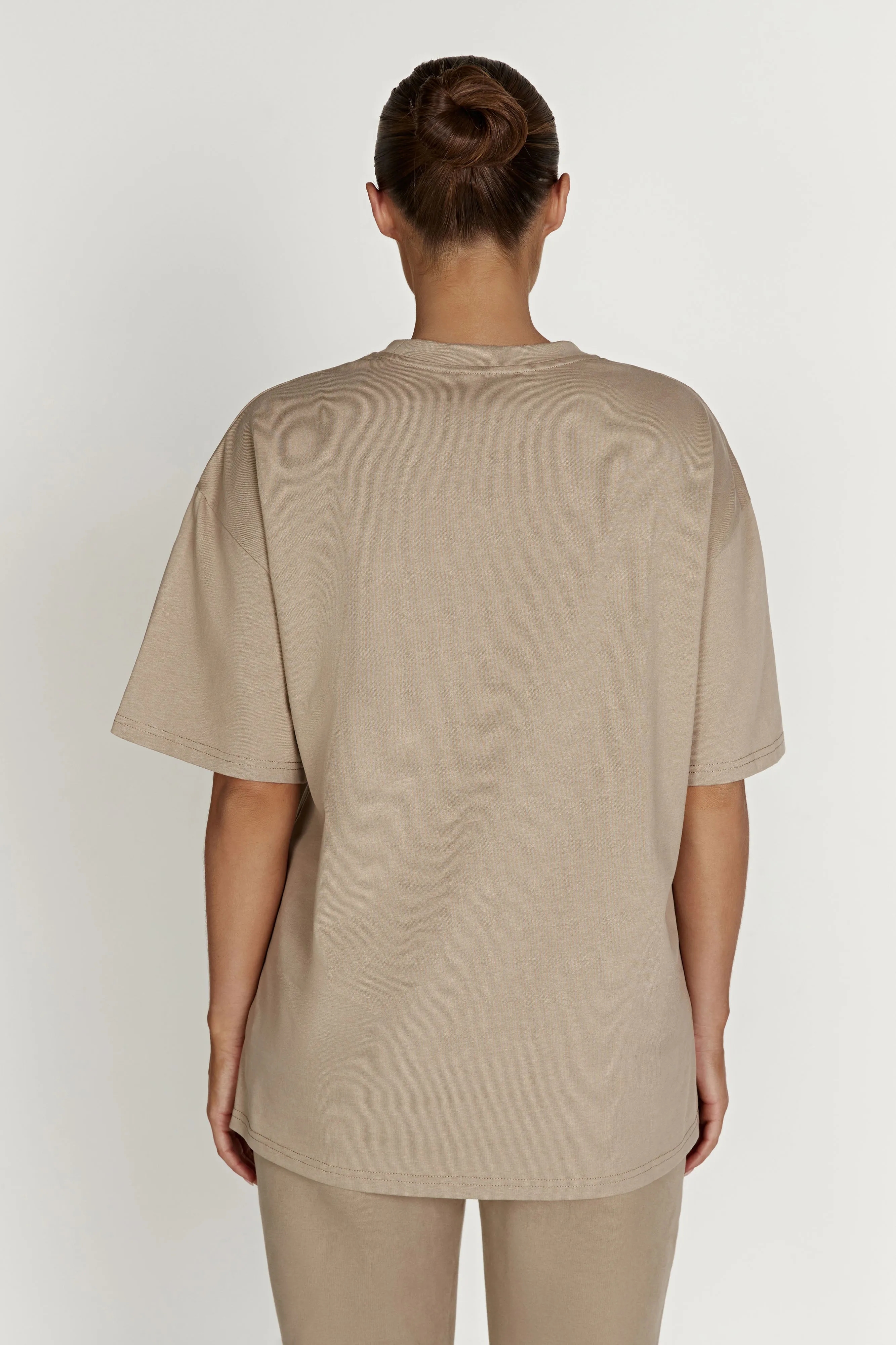 Jaimie Oversized Unisex Tee - Cement sold by Meshki product image thumbnail 3