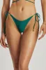 Peyton Tie Up Bikini Bottom - Green sold by Meshki