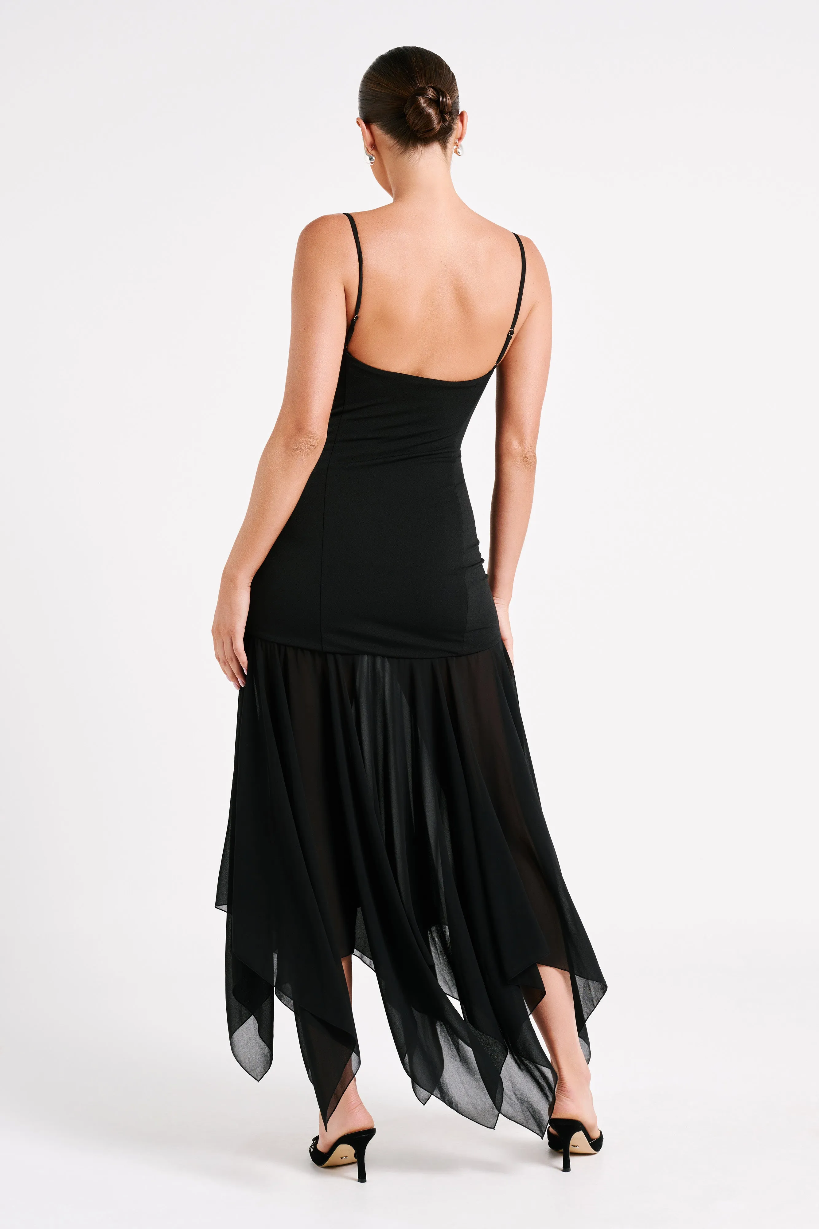 Minka Chiffon Maxi Dress - Black sold by Meshki product image thumbnail 2